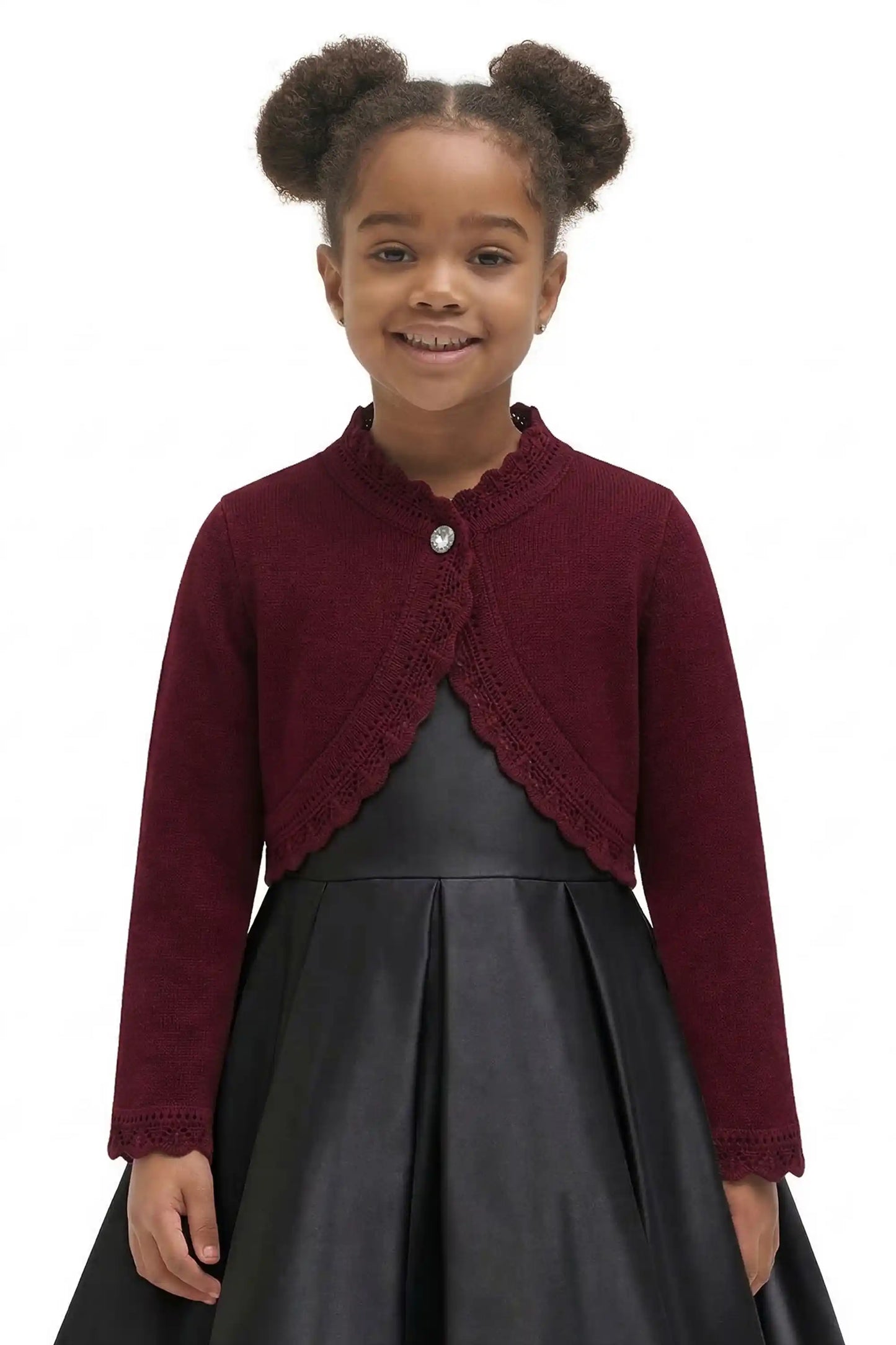 Baby Knit Button Detailed Bolero Cardigan