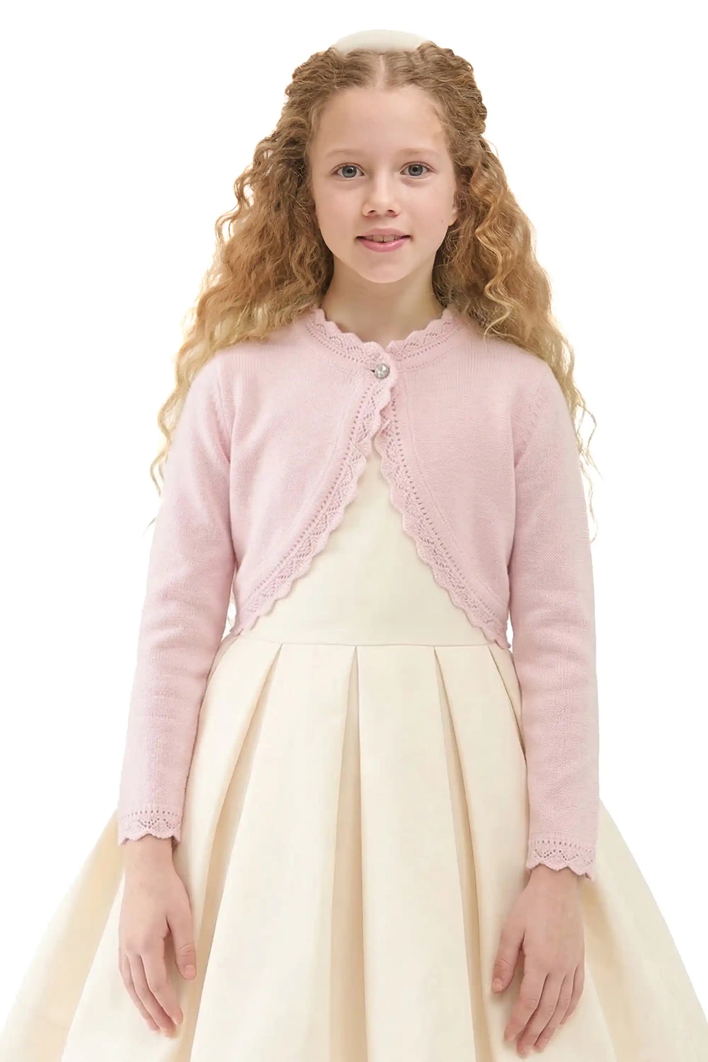 Baby Knit Button Detailed Bolero Cardigan
