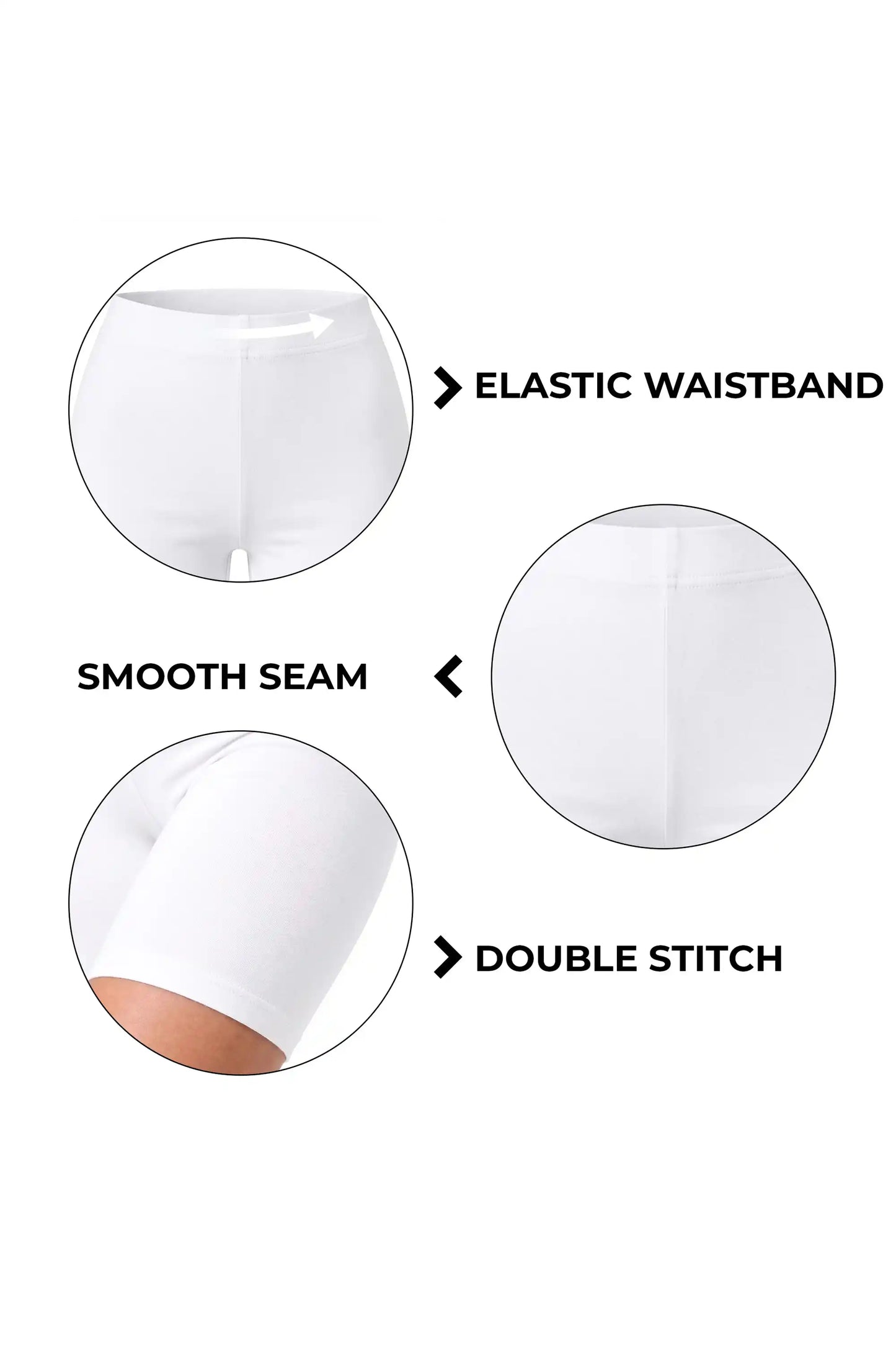Girls' Soft Stretch Bike Shorts | Elastic Waist | Cotton Blend | Toddler & Kids Sizes 2T–12Y