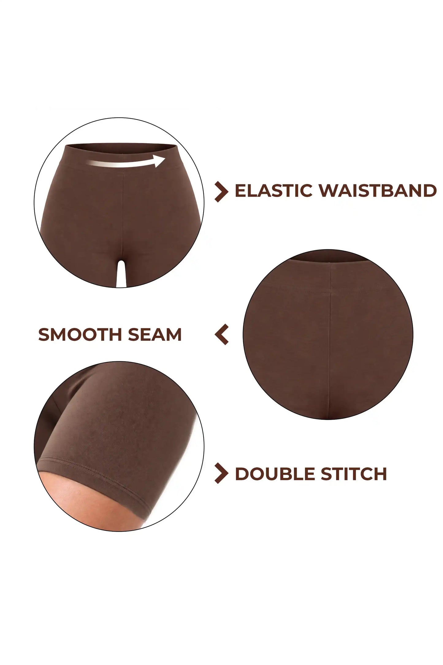 Girls' Soft Stretch Bike Shorts | Elastic Waist | Cotton Blend | Toddler & Kids Sizes 2T–12Y
