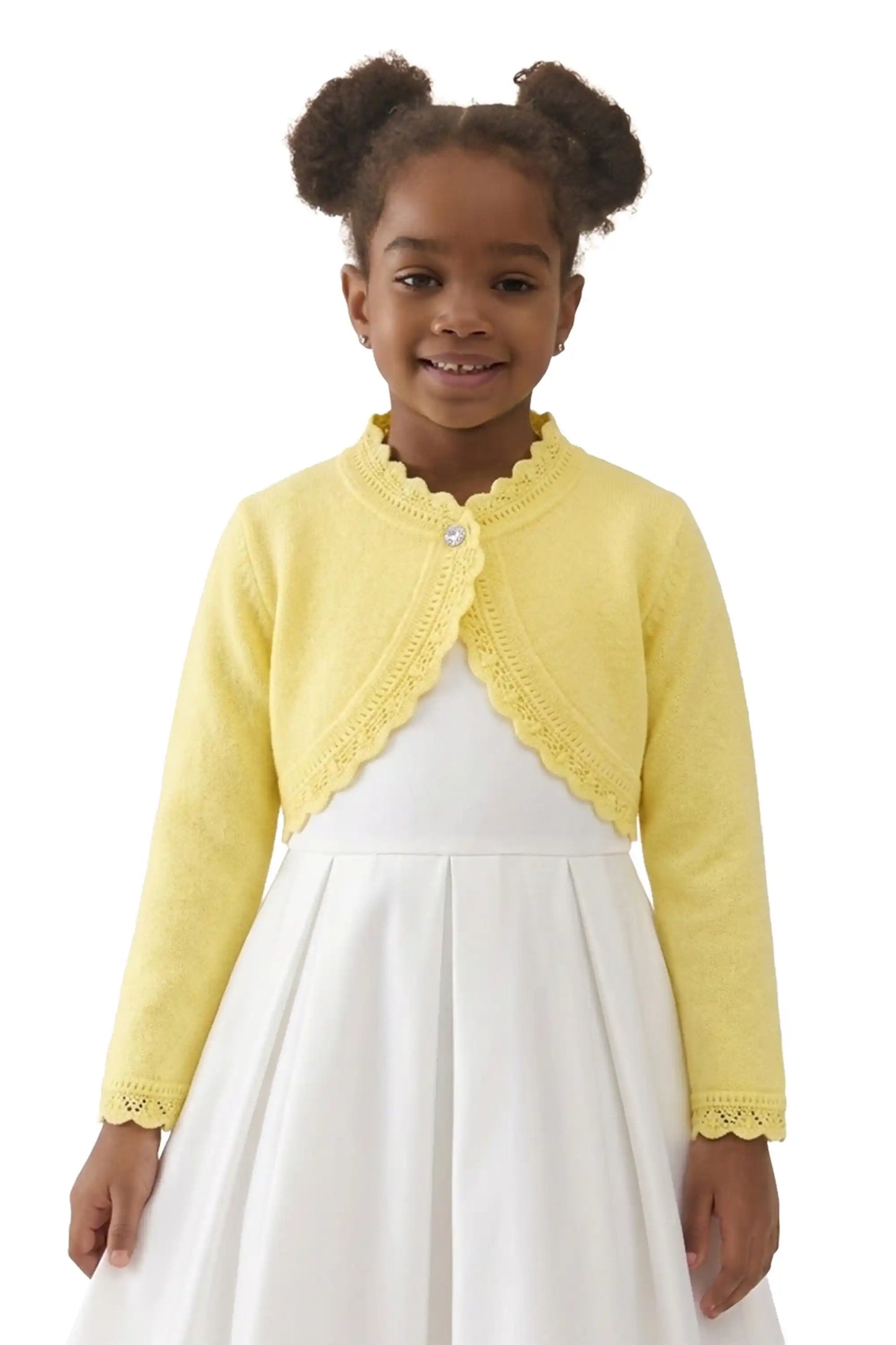 Baby Knit Button Detailed Bolero Cardigan