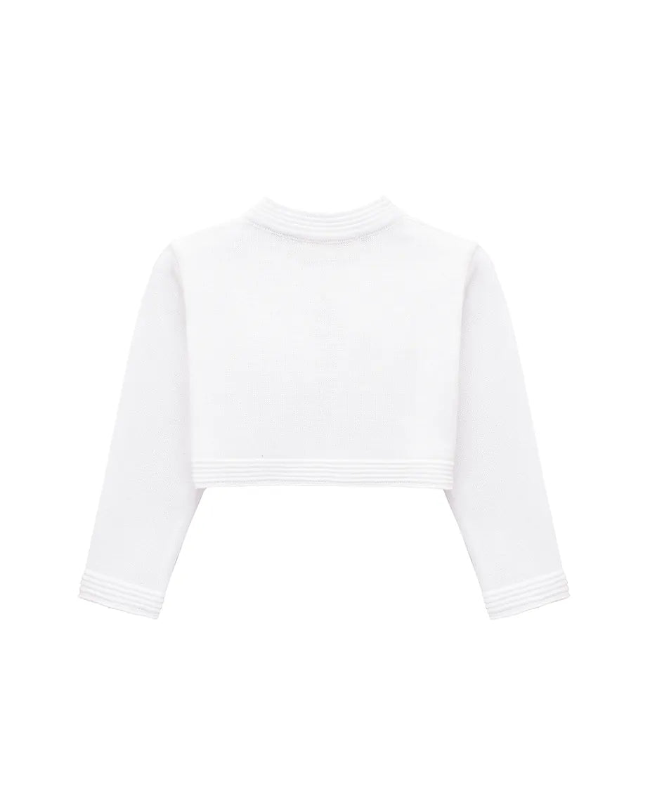 Baby Girls' Long Sleeve Bowknot Closure Bolero Cardigan