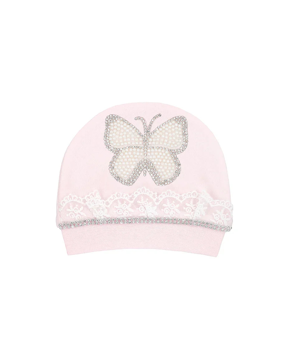 Jeweled Crown Layette Gift Set for Baby Girls: 3 Pieces