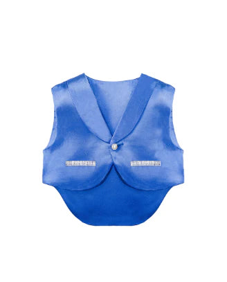 Regal and Handsome: 5-Piece Layette Gift Set with Jeweled Crown Tuxedo for Baby Boys (0-3 Months)