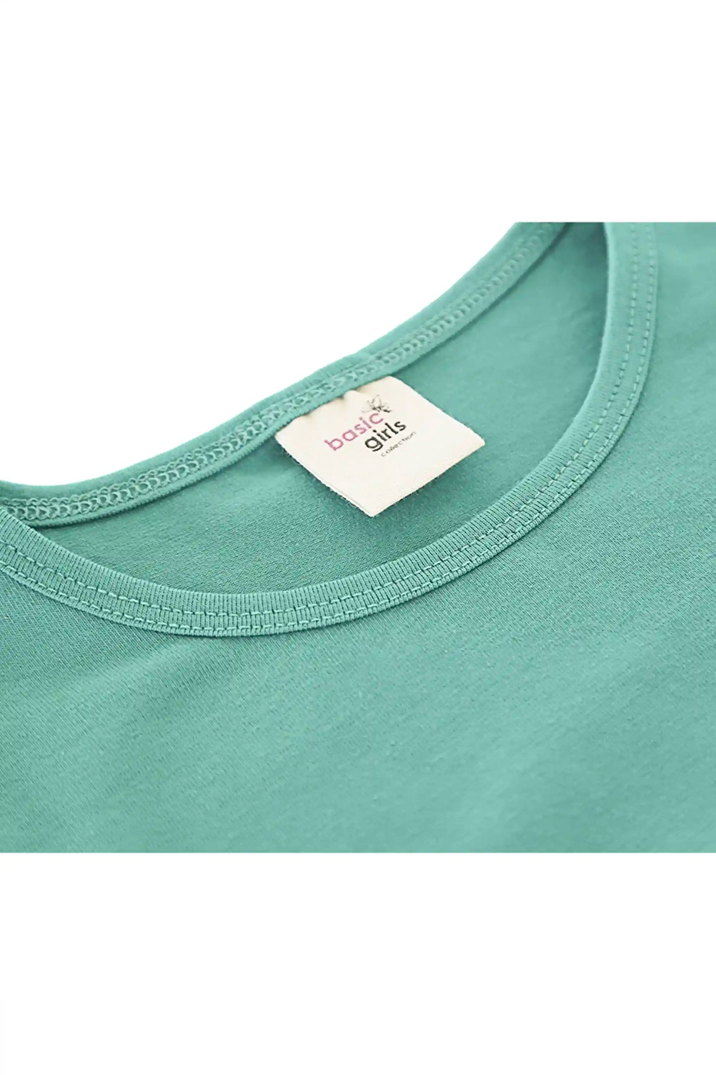 Baby Girls' Basic T-Shirt Short Sleeve Crewneck Tee