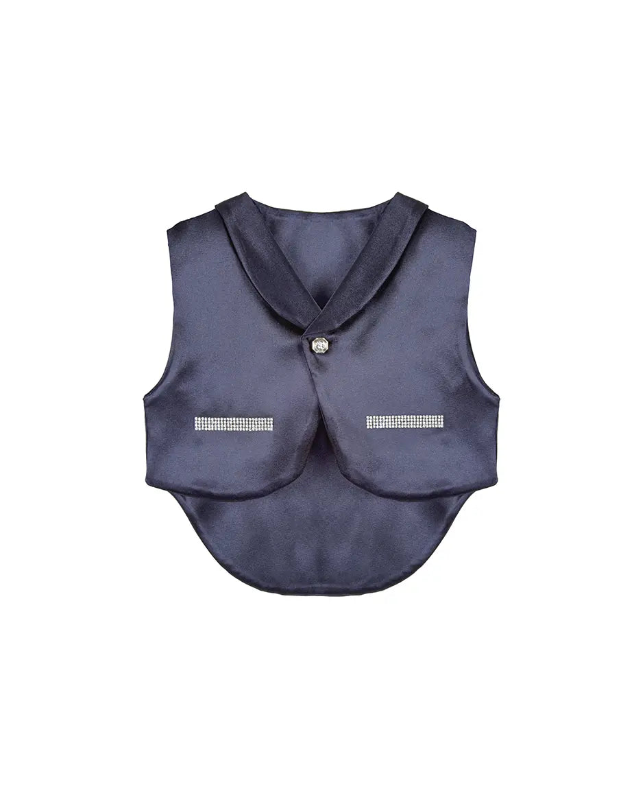 Regal and Handsome: 5-Piece Layette Gift Set with Jeweled Crown Tuxedo for Baby Boys (0-3 Months)