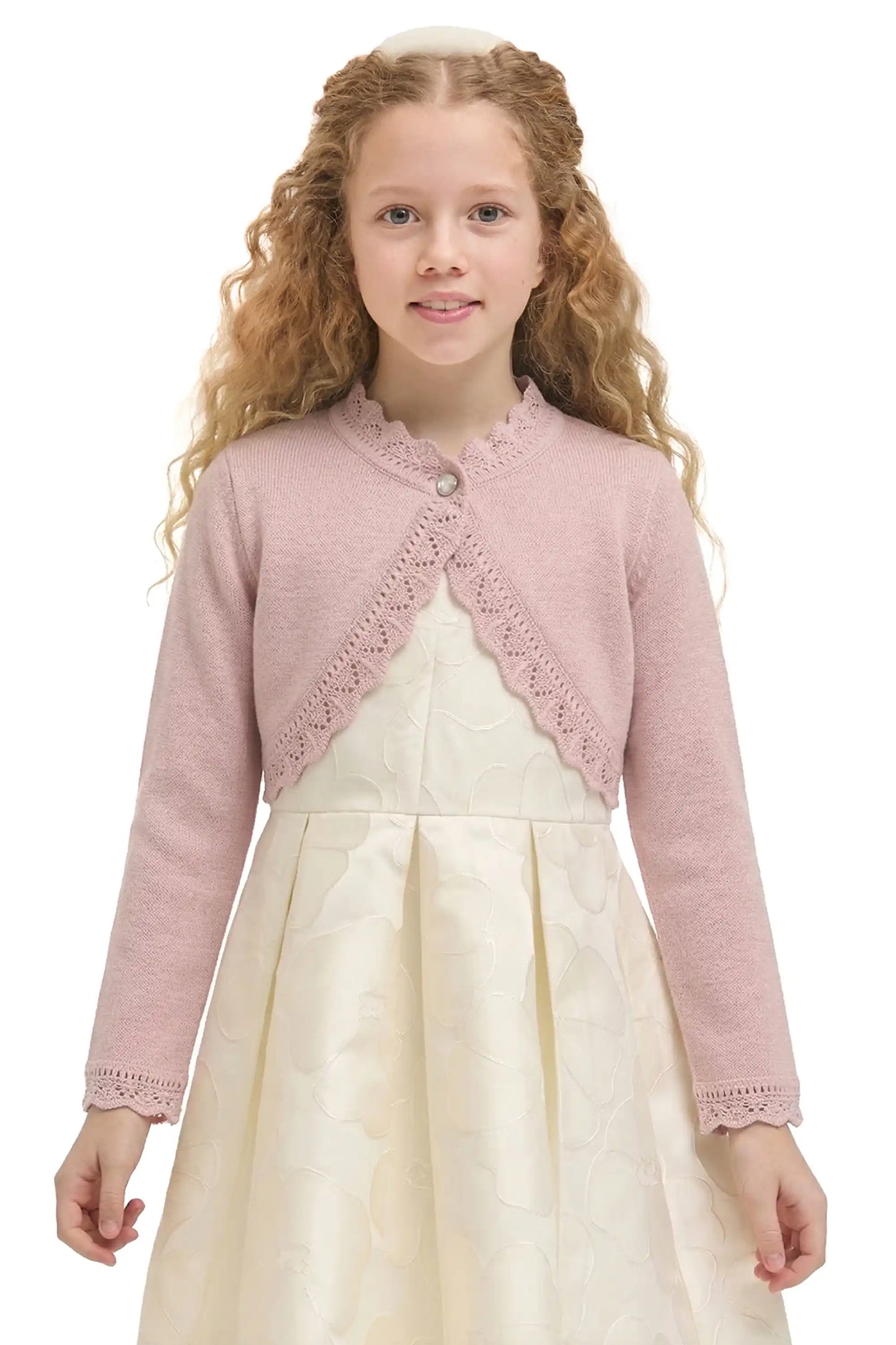 Baby Knit Button Detailed Bolero Cardigan