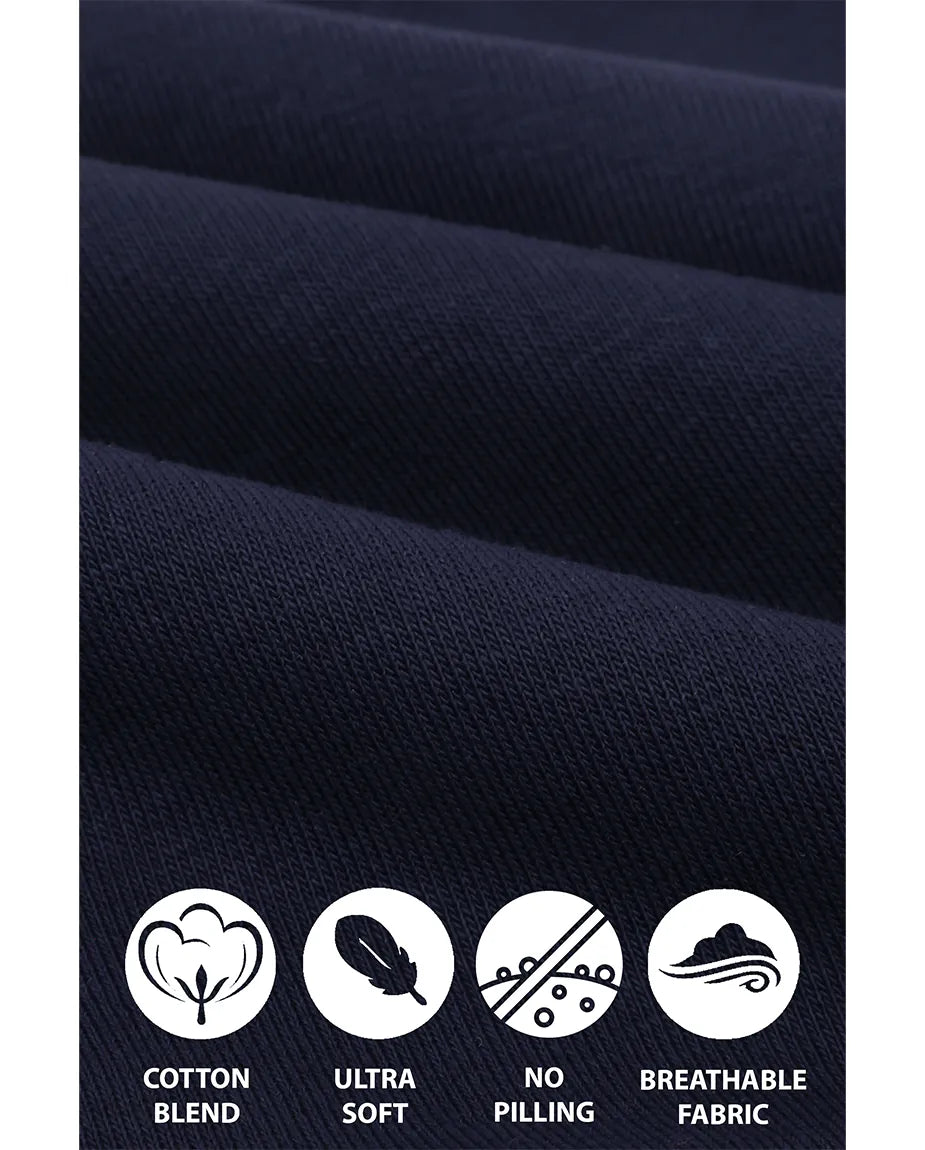 Boys Basic Crewneck Long Sleeve Cotton Sweatshirt