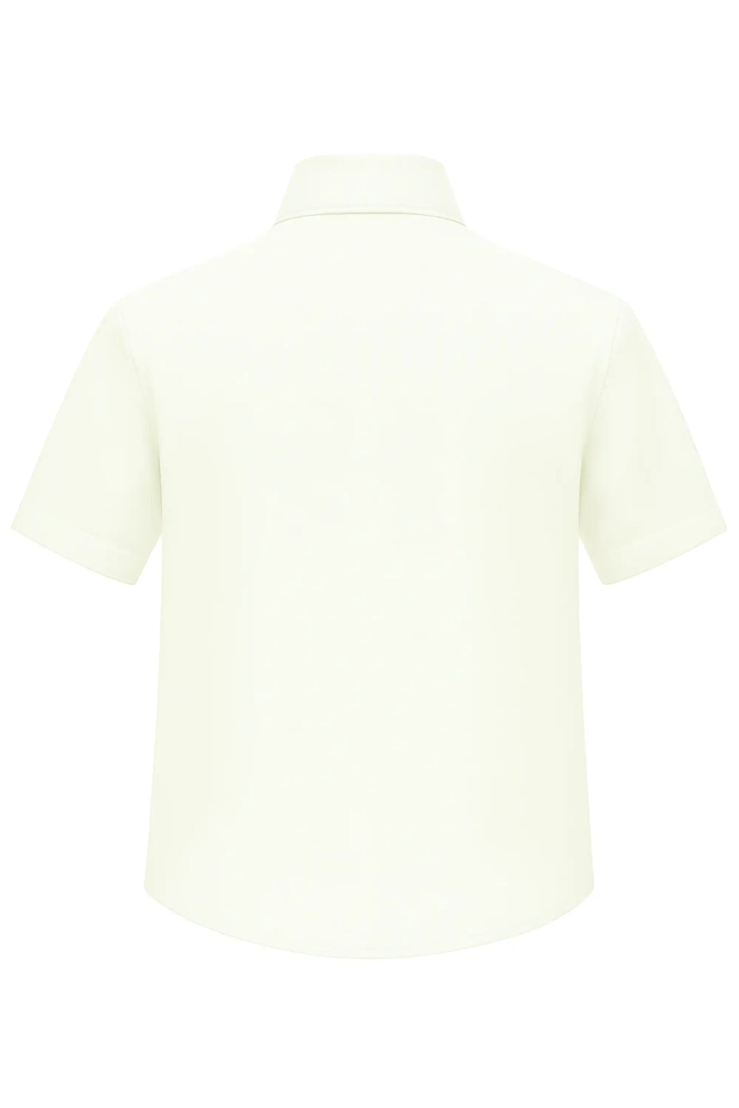 Boys Classic Short Sleeve Button Down Casual Solid Dress Shirt