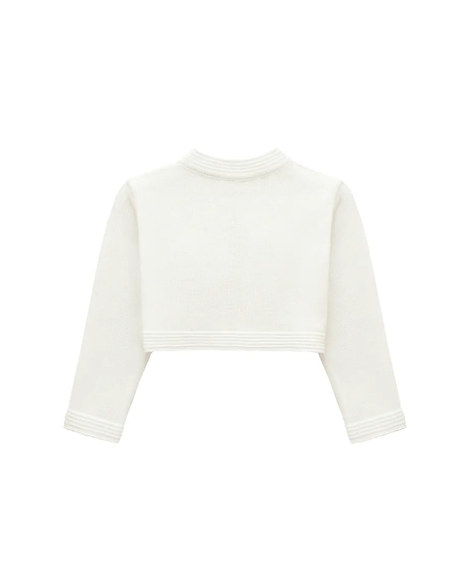 Baby Girls' Long Sleeve Bowknot Closure Bolero Cardigan