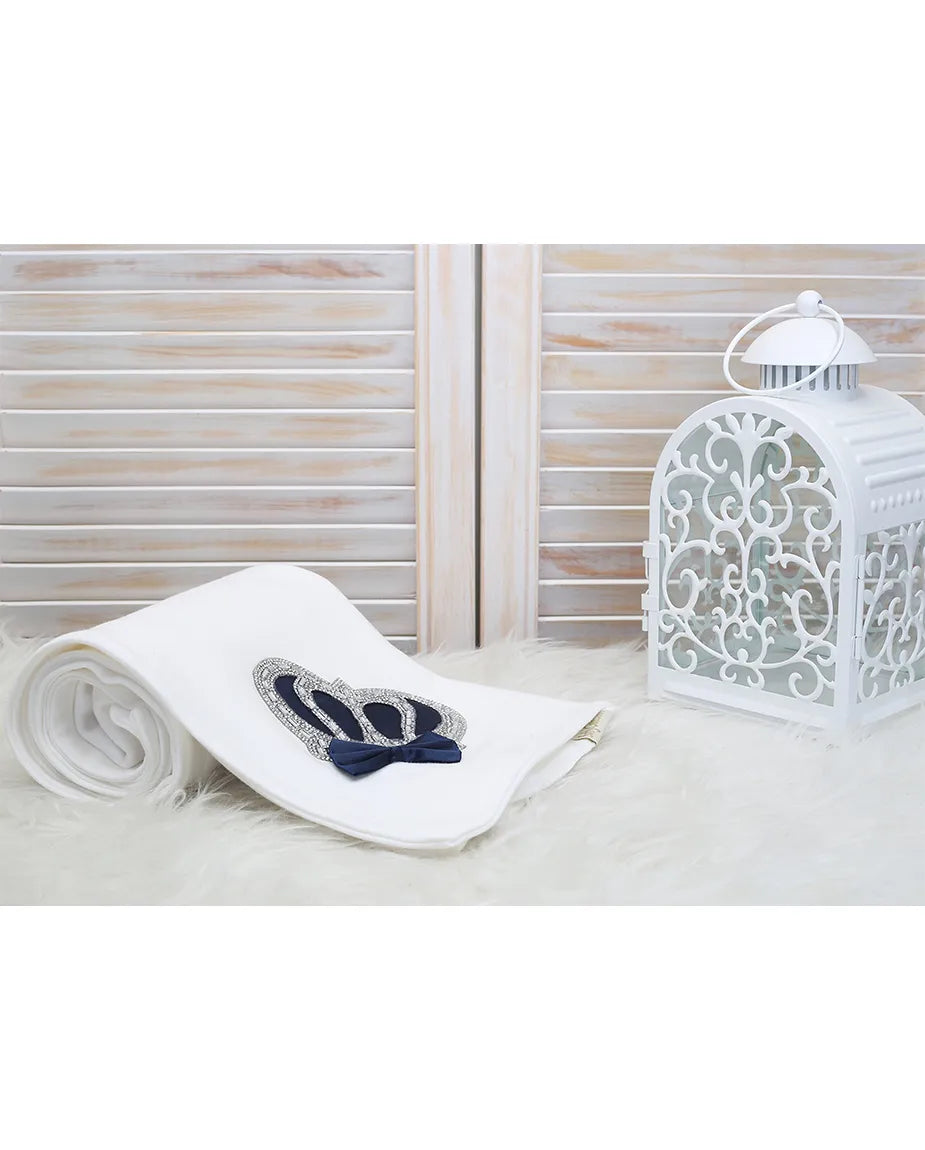 Soft Cotton Swaddle Receiving Blanket for Newborn Baby Boy's Crown Jewels 34 X 30