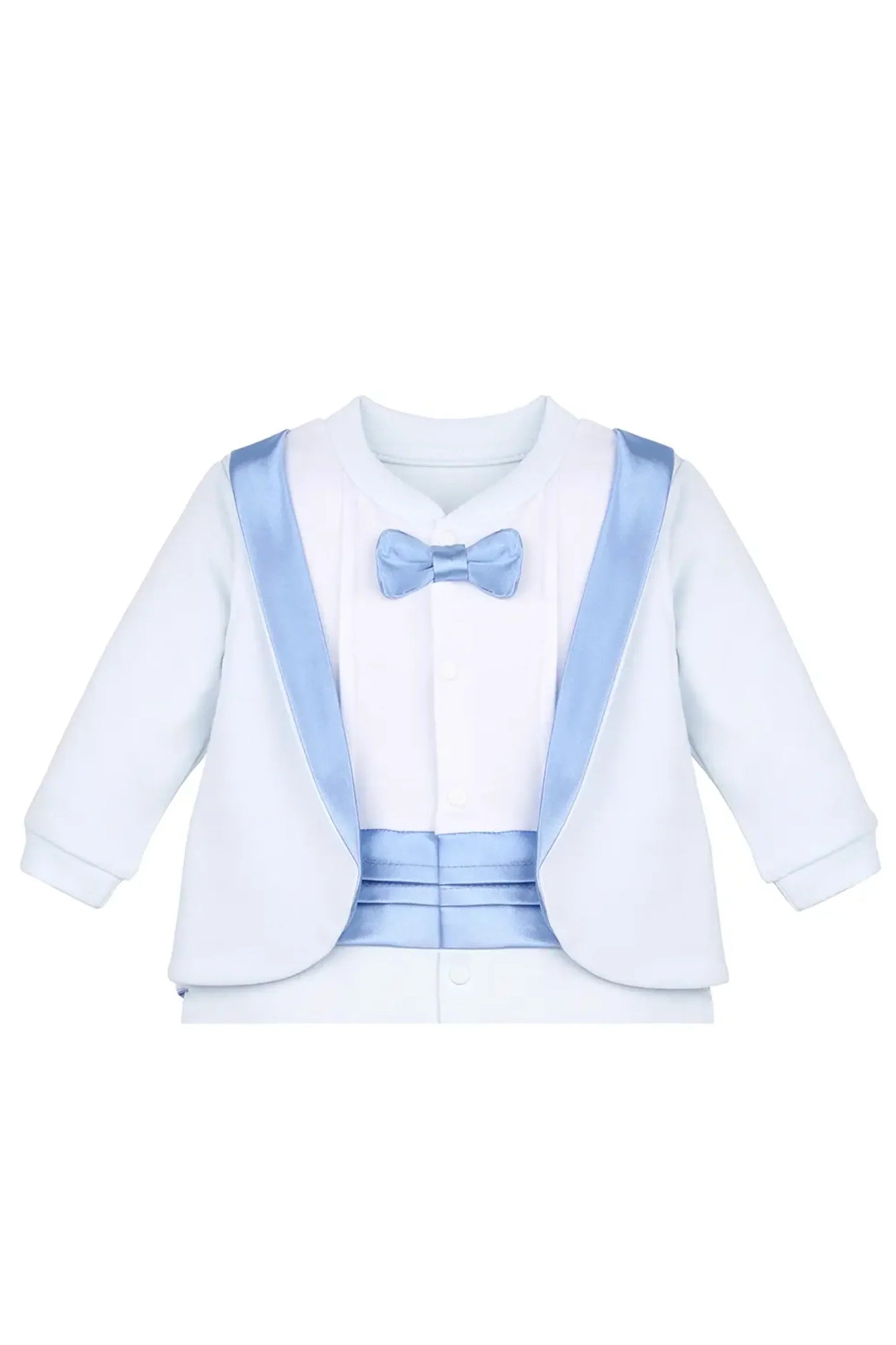 Baby Boy Footie Tuxedo Outfit with Bow Tie for Christmas Holidays - The Perfect Gentleman Look