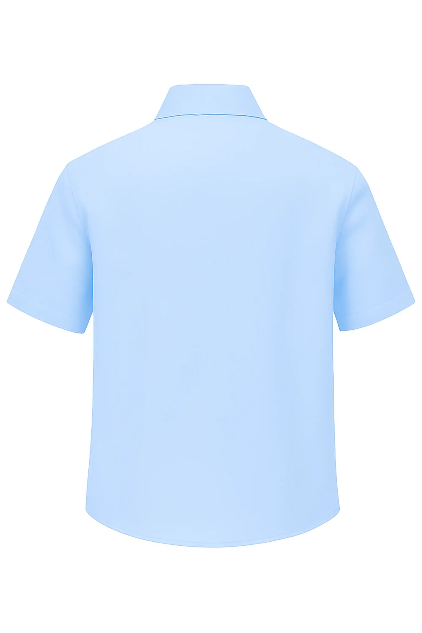Boys Classic Short Sleeve Button Down Casual Solid Dress Shirt