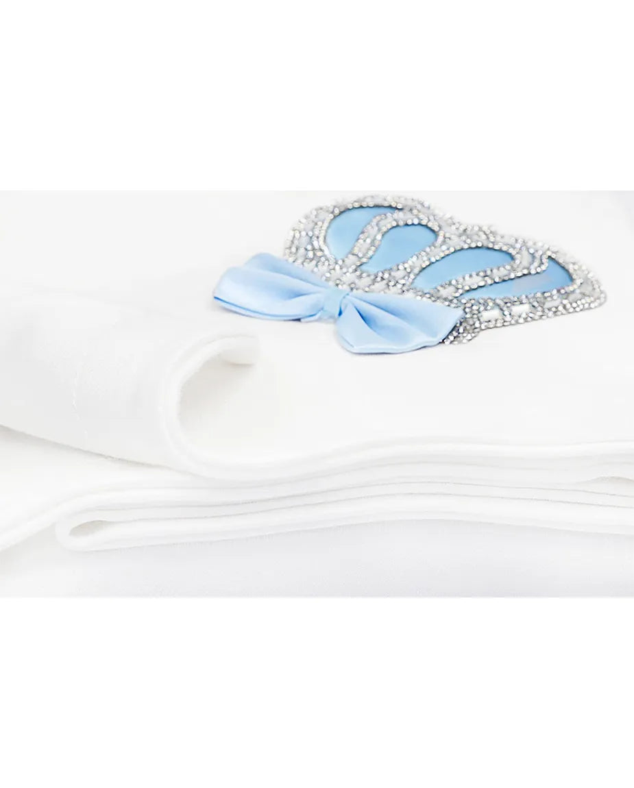 Soft Cotton Swaddle Receiving Blanket for Newborn Baby Boy's Crown Jewels 34 X 30