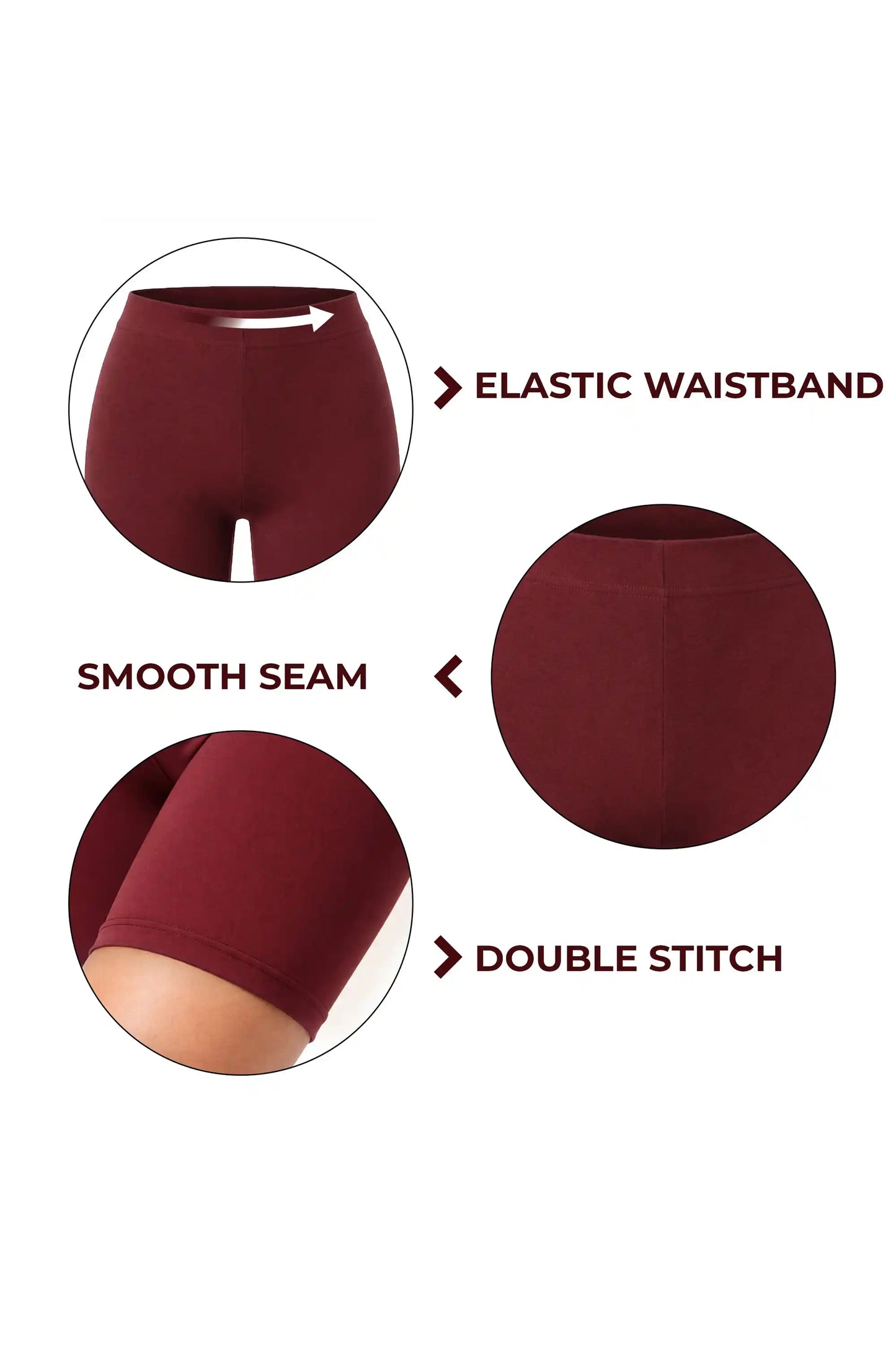 Girls' Soft Stretch Bike Shorts | Elastic Waist | Cotton Blend | Toddler & Kids Sizes 2T–12Y