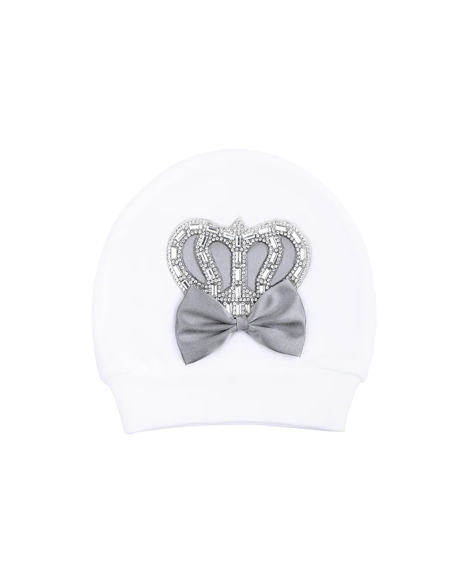Regal and Handsome: 5-Piece Layette Gift Set with Jeweled Crown Tuxedo for Baby Boys (0-3 Months)