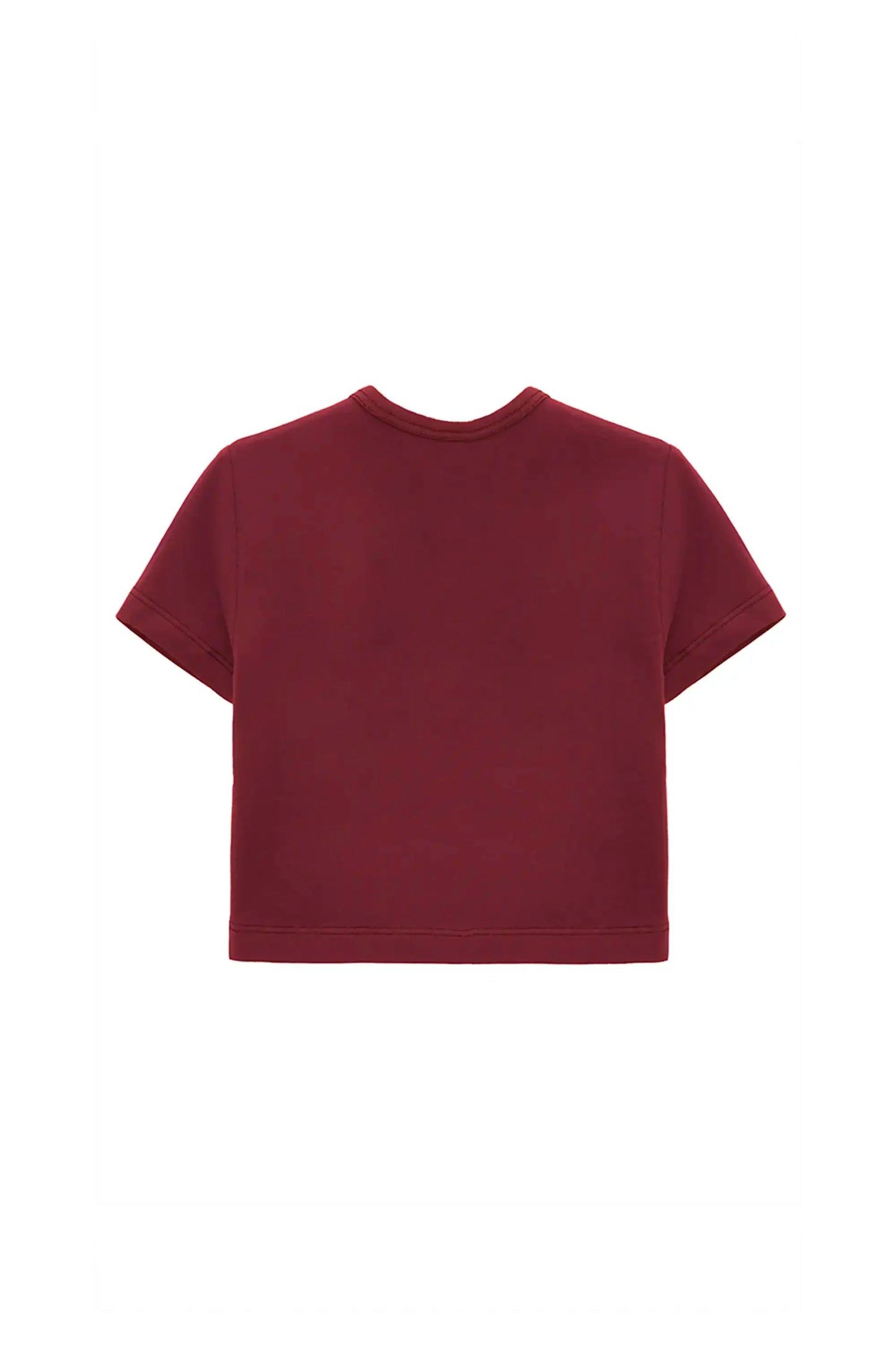 Girls Short Sleeve Crewneck Crop Top Tee