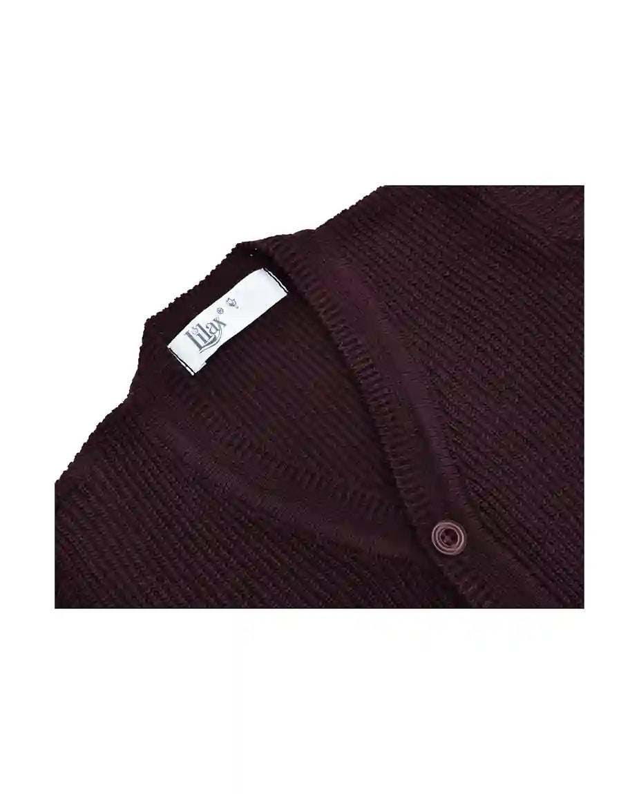Little Boys Basic Long Sleeve V-Neck Classic Knit Cardigan Sweater