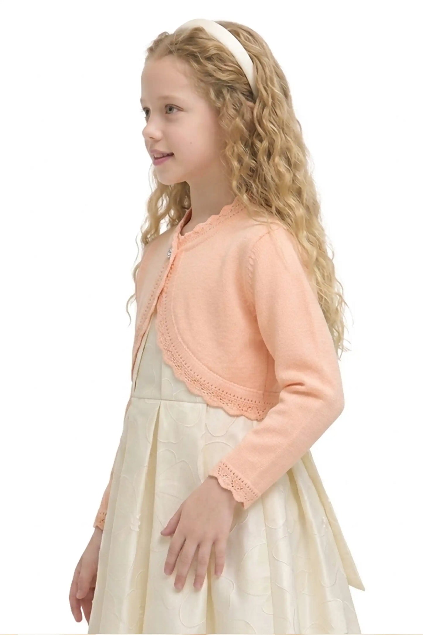 Baby Knit Button Detailed Bolero Cardigan
