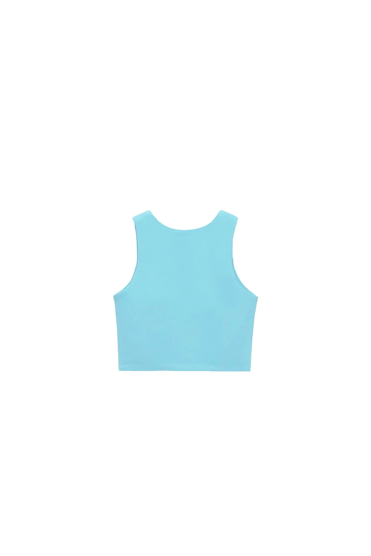 Girls' Double Lined Sleeveless Basic Crop Tank Top