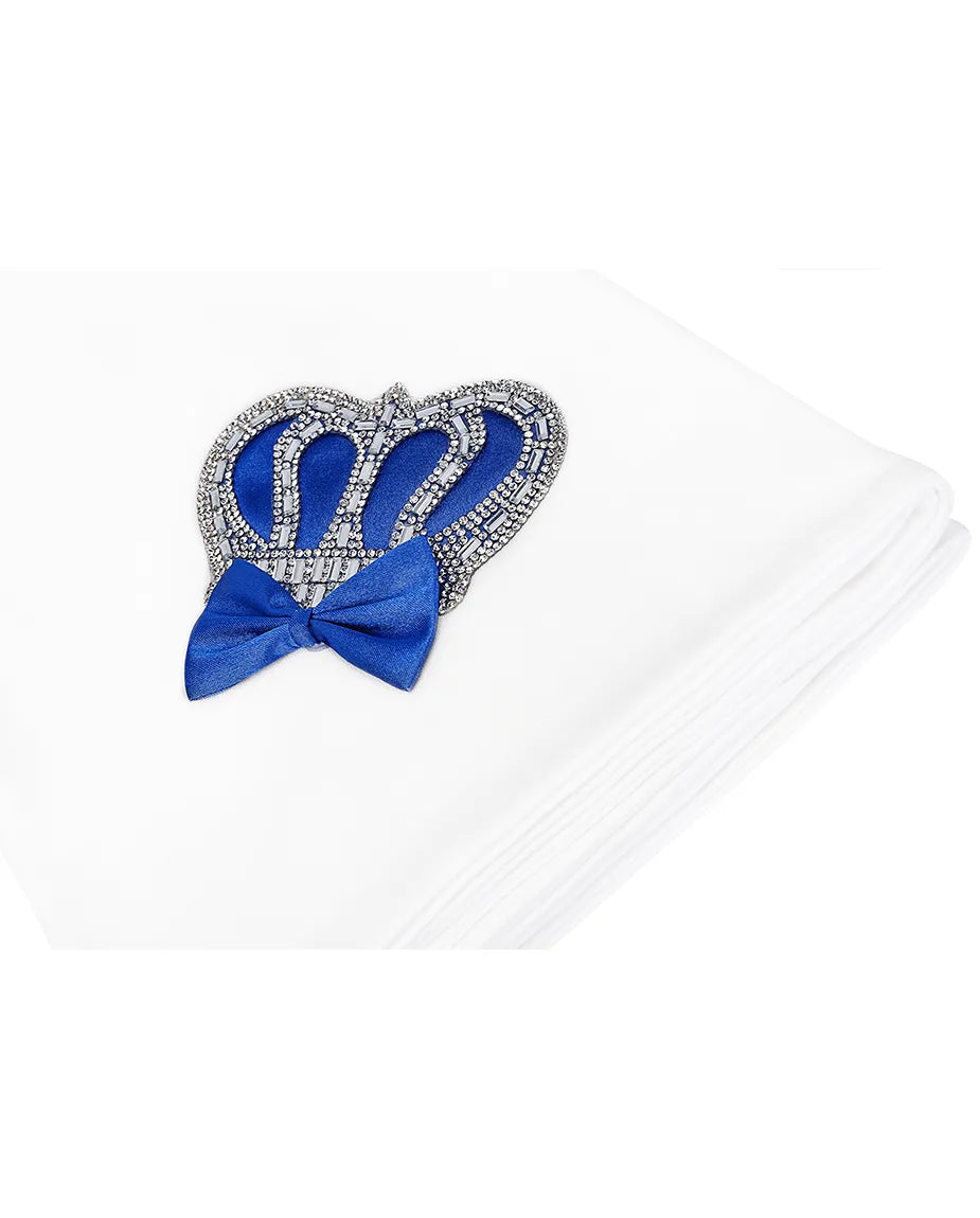 Soft Cotton Swaddle Receiving Blanket for Newborn Baby Boy's Crown Jewels 34 X 30
