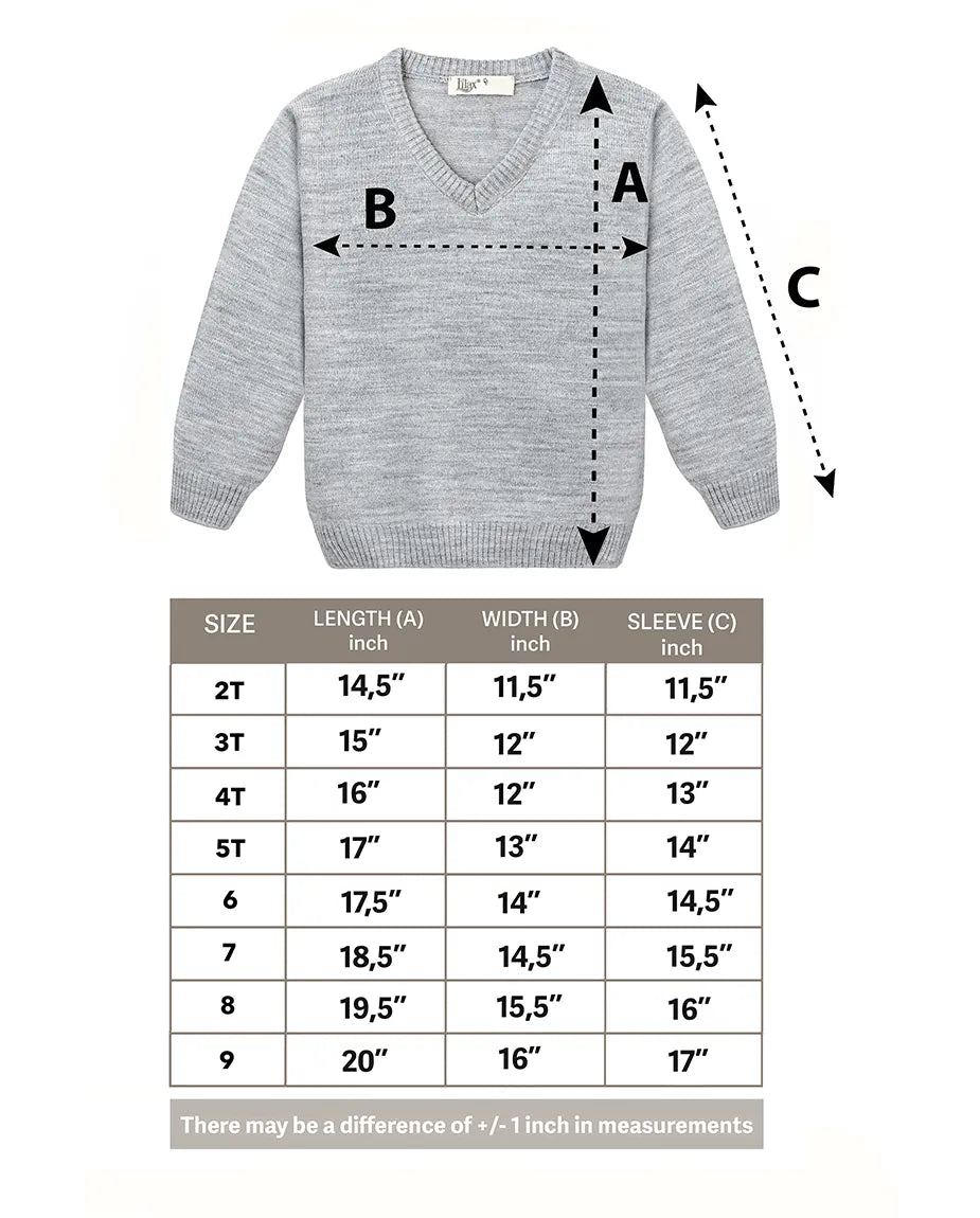 Toddler & Little Boys Classic V-Neck Knit Sweater