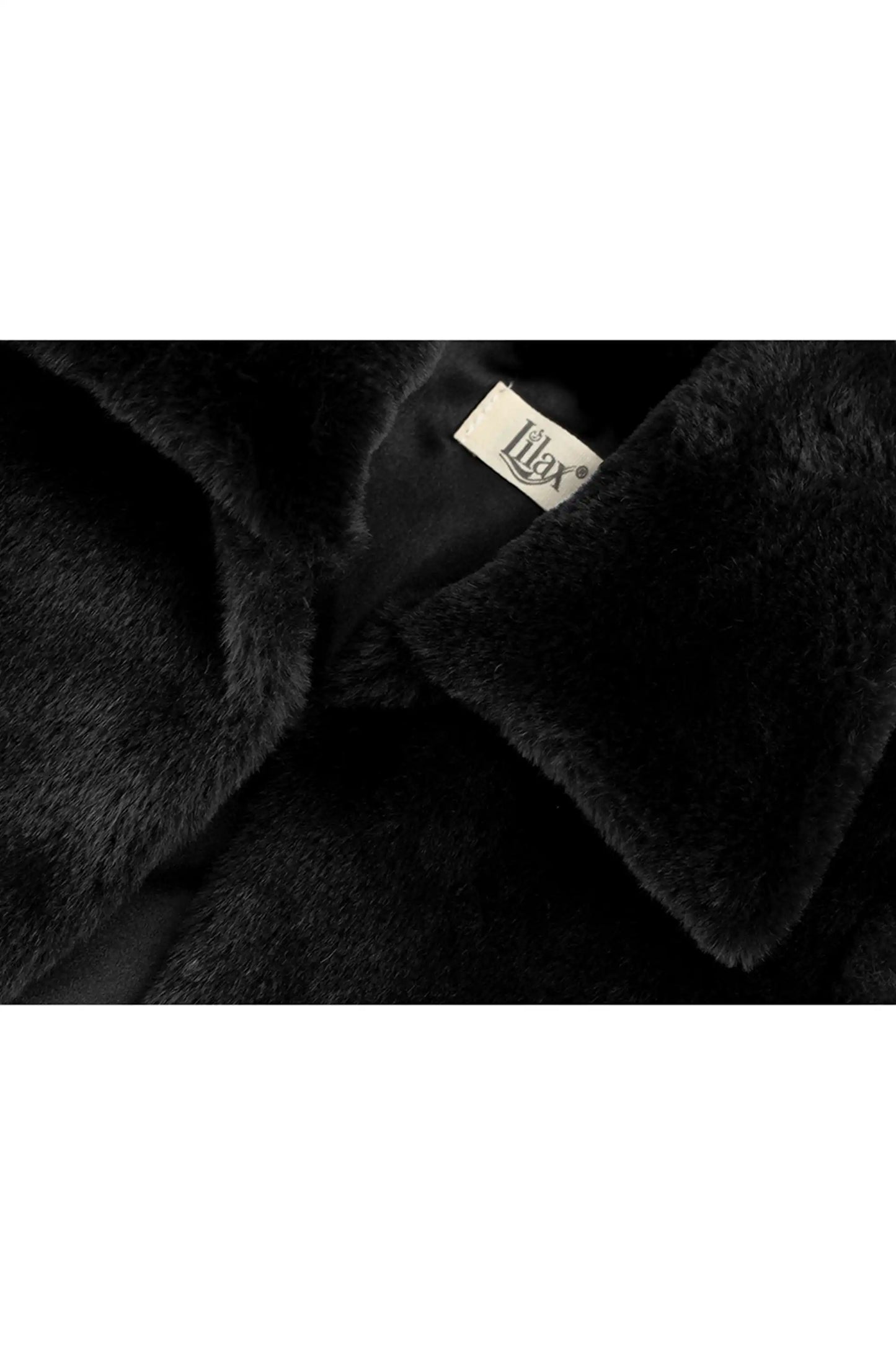 Girls Faux Fur Shrug Jacket Tied Ribbon Cozy Bolero
