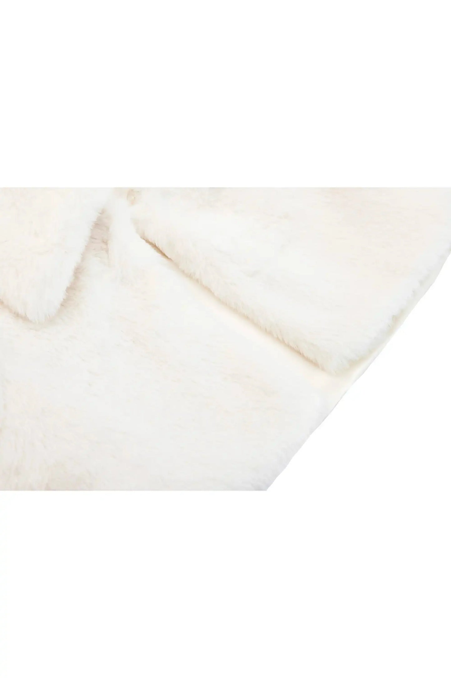 Girls Faux Fur Shrug Jacket Tied Ribbon Cozy Bolero