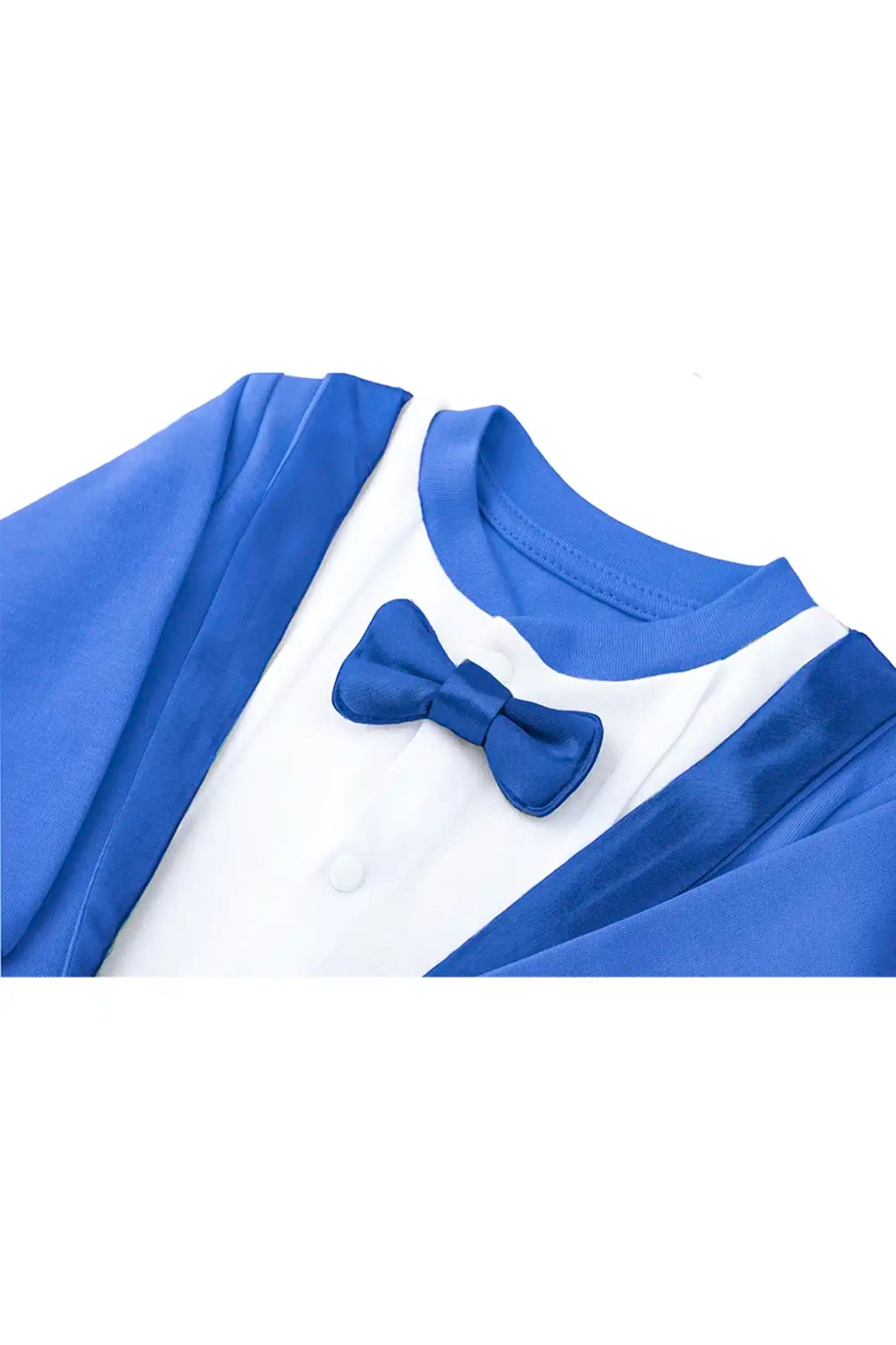 Baby Boy Footie Tuxedo Outfit with Bow Tie for Christmas Holidays - The Perfect Gentleman Look