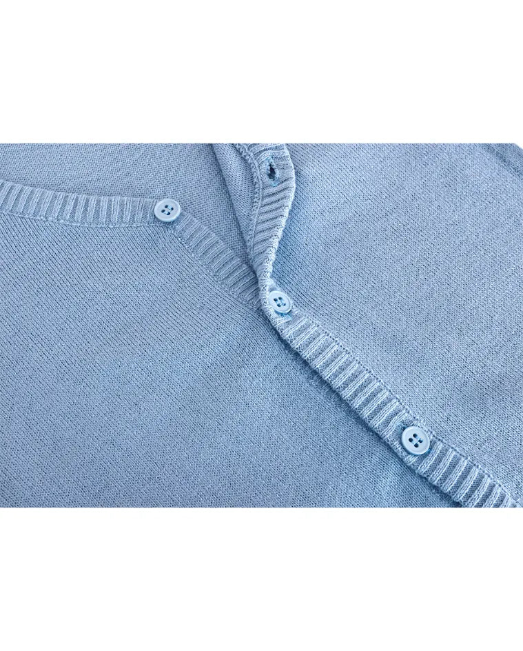 V-Neck Cardigan Sweater for Boys - Featuring Button Closure, Toddler to Youth