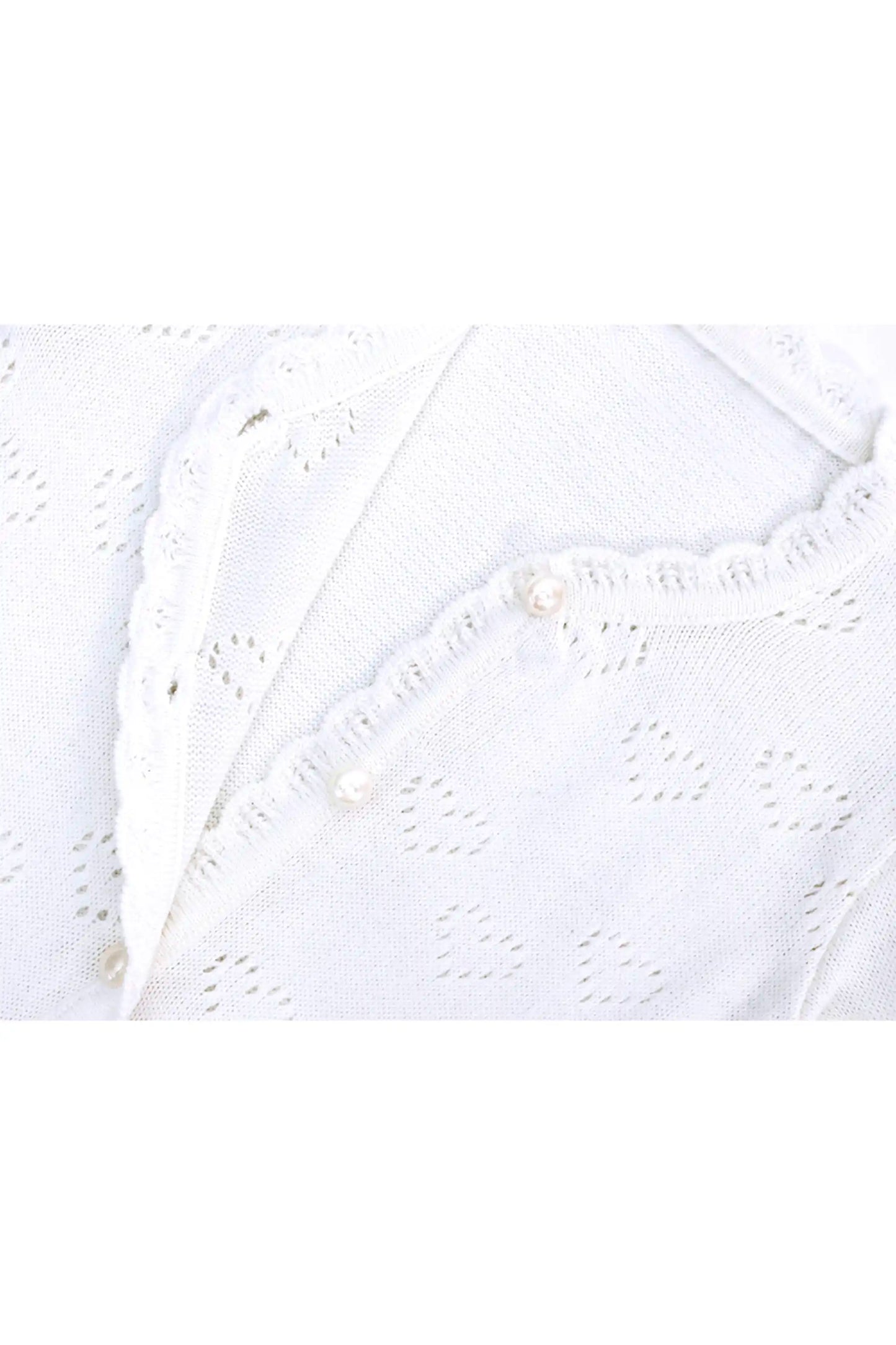 Knit Cardigan Sweater with Little Hearts Design for Baby Girls