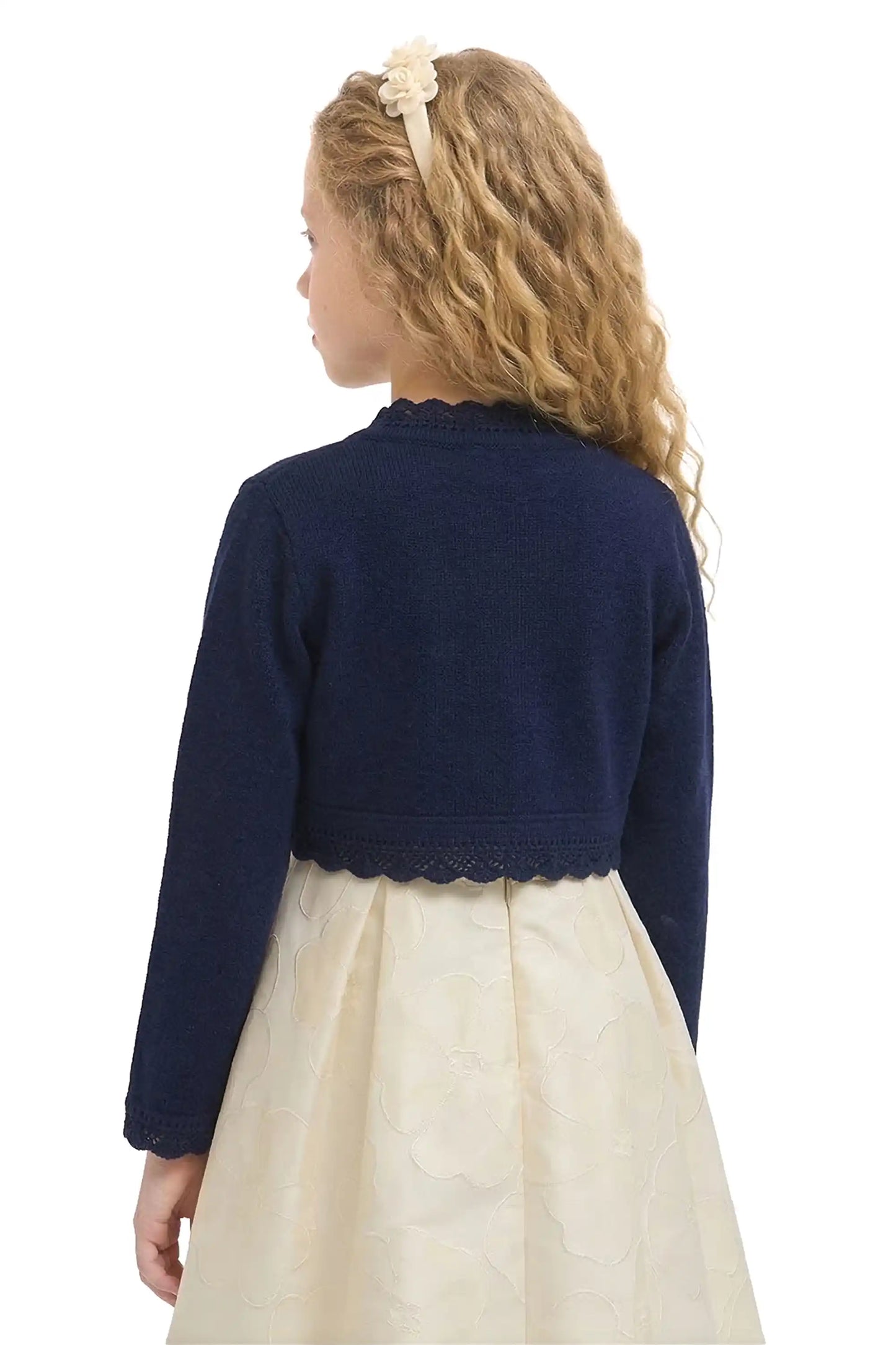 Baby Knit Button Detailed Bolero Cardigan