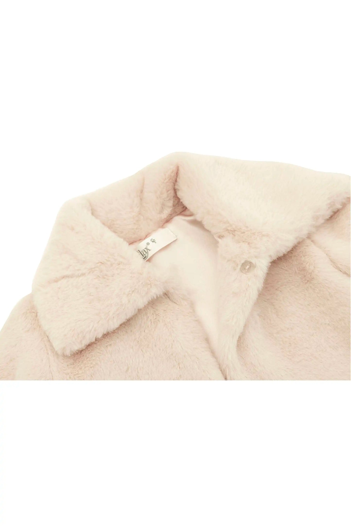 Girls Faux Fur Shrug Jacket Tied Ribbon Cozy Bolero