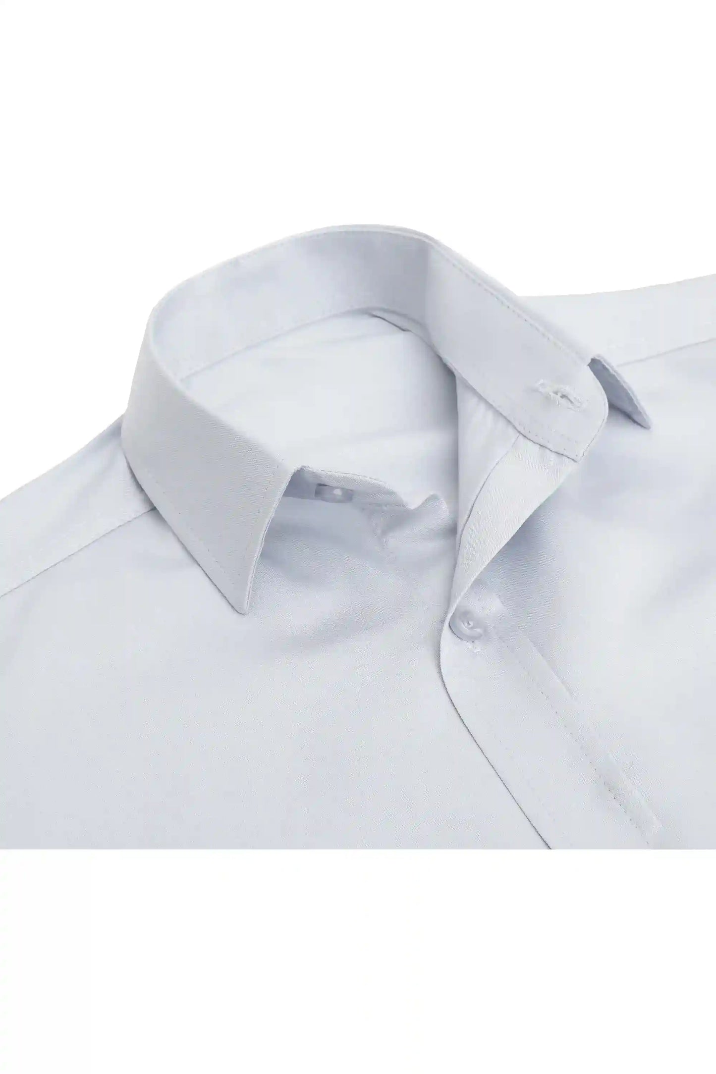 Boys Classic Short Sleeve Button Down Casual Solid Dress Shirt