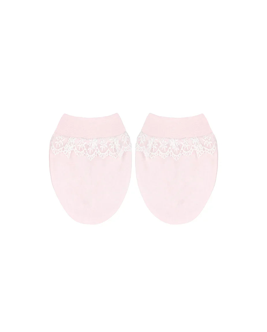 Jeweled Crown Layette Gift Set for Baby Girls: 3 Pieces