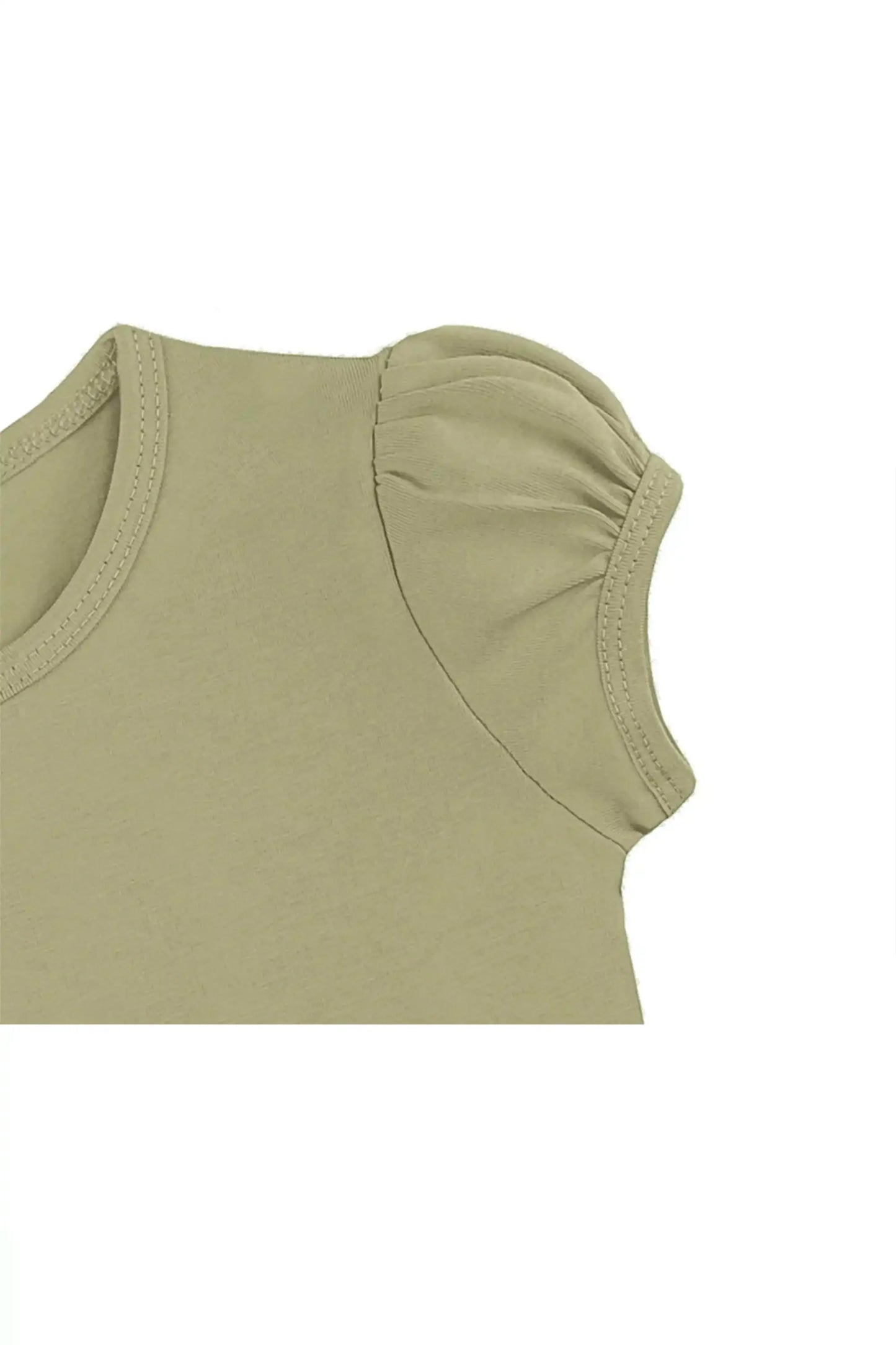 Baby Girls' Basic T-Shirt Short Sleeve Crewneck Tee