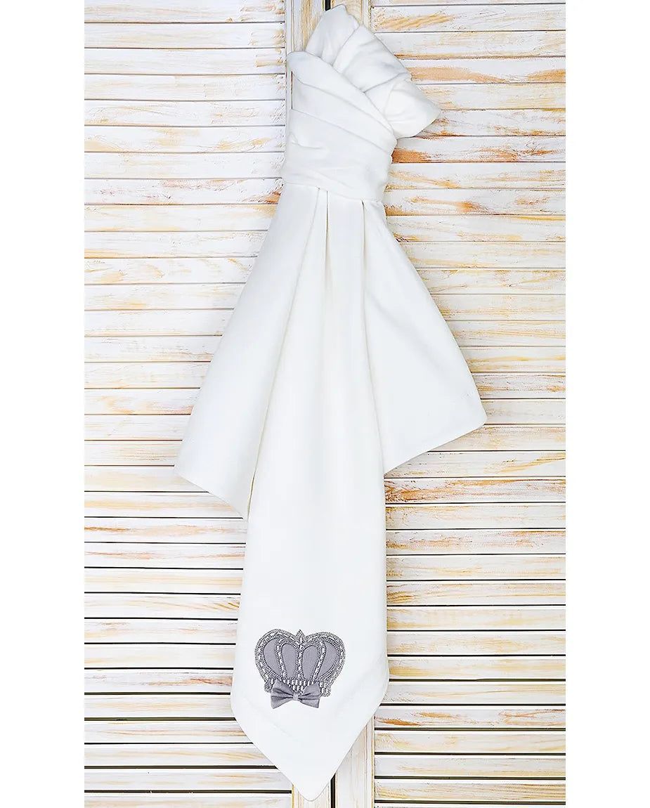 Soft Cotton Swaddle Receiving Blanket for Newborn Baby Boy's Crown Jewels 34 X 30