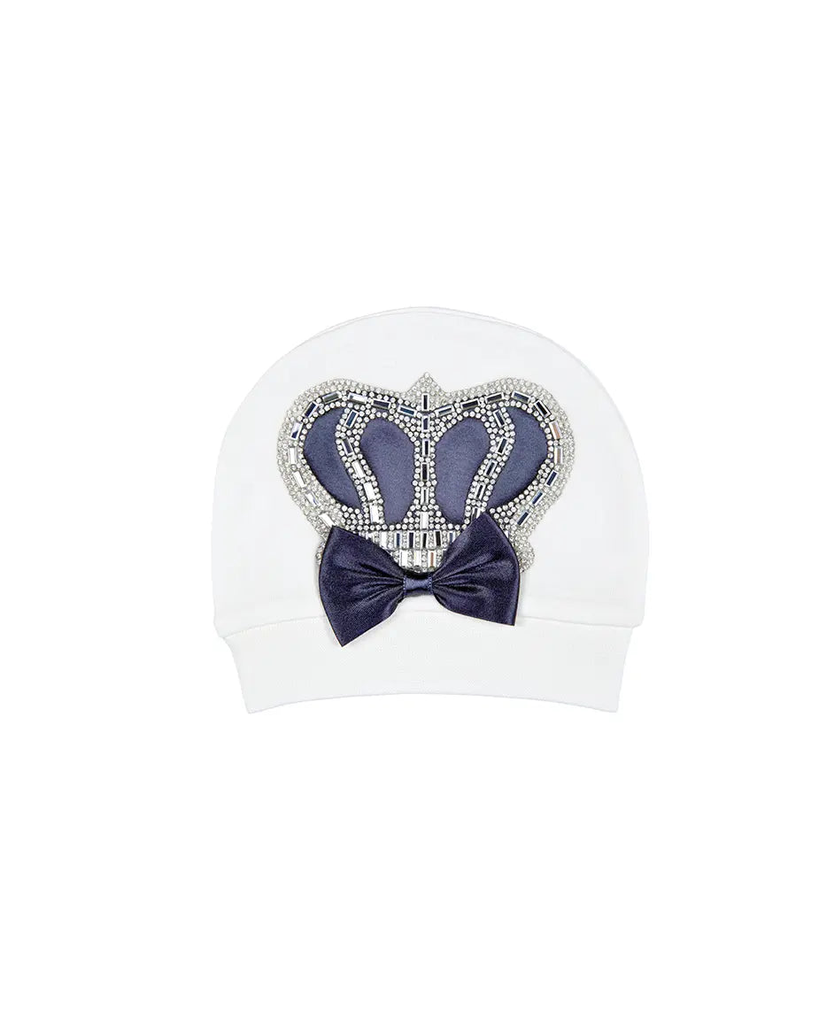 Regal and Handsome: 5-Piece Layette Gift Set with Jeweled Crown Tuxedo for Baby Boys (0-3 Months)