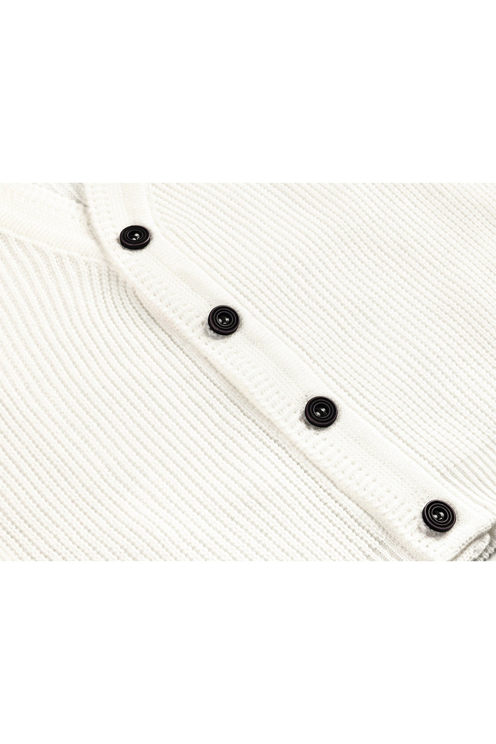 Boys' ribbed knit v-neck four buttoned cardigan; perfect for baby boy clothes & christmas gift ideas