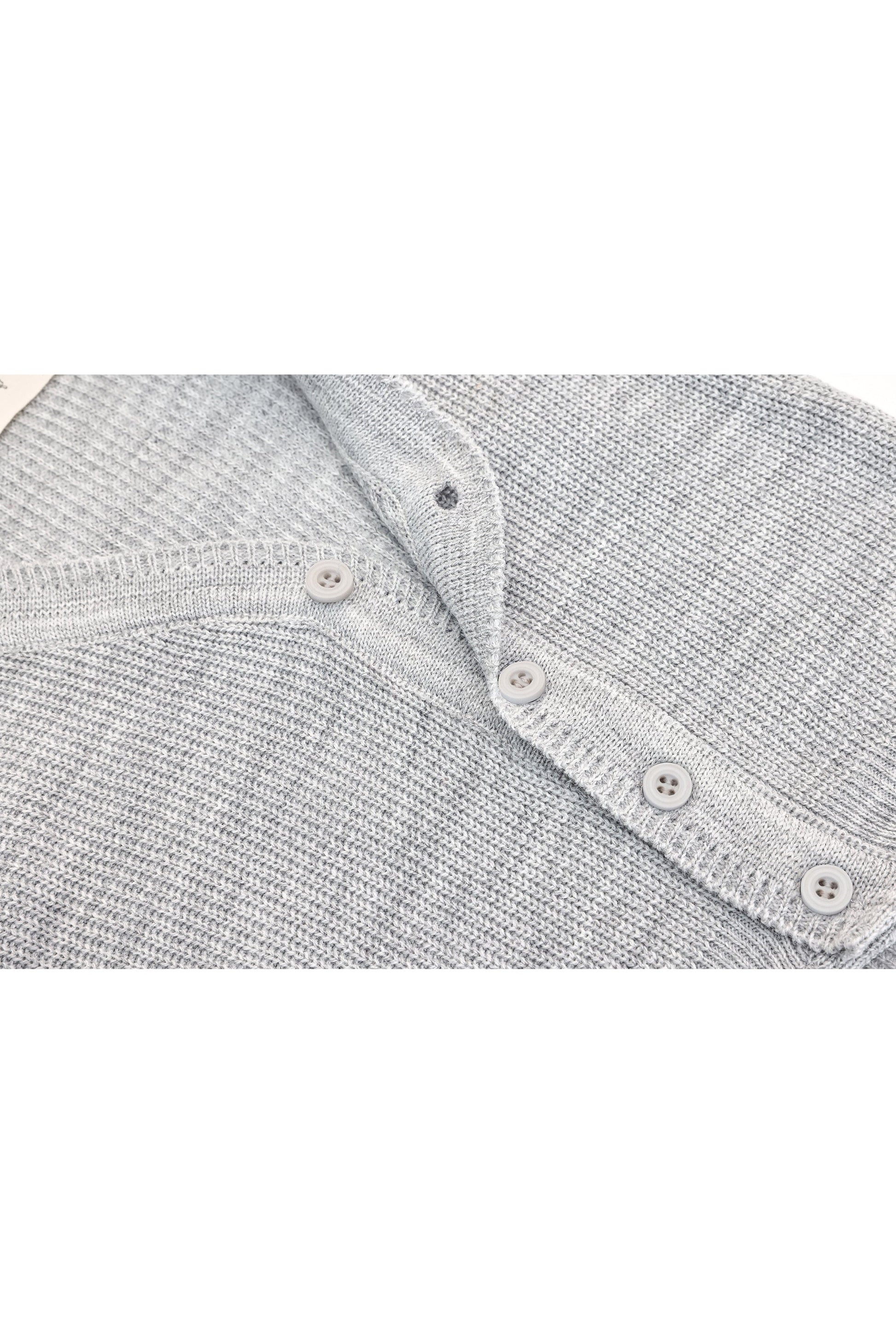 Boys' ribbed knit v-neck four buttoned cardigan; perfect for baby boy clothes & christmas gift ideas