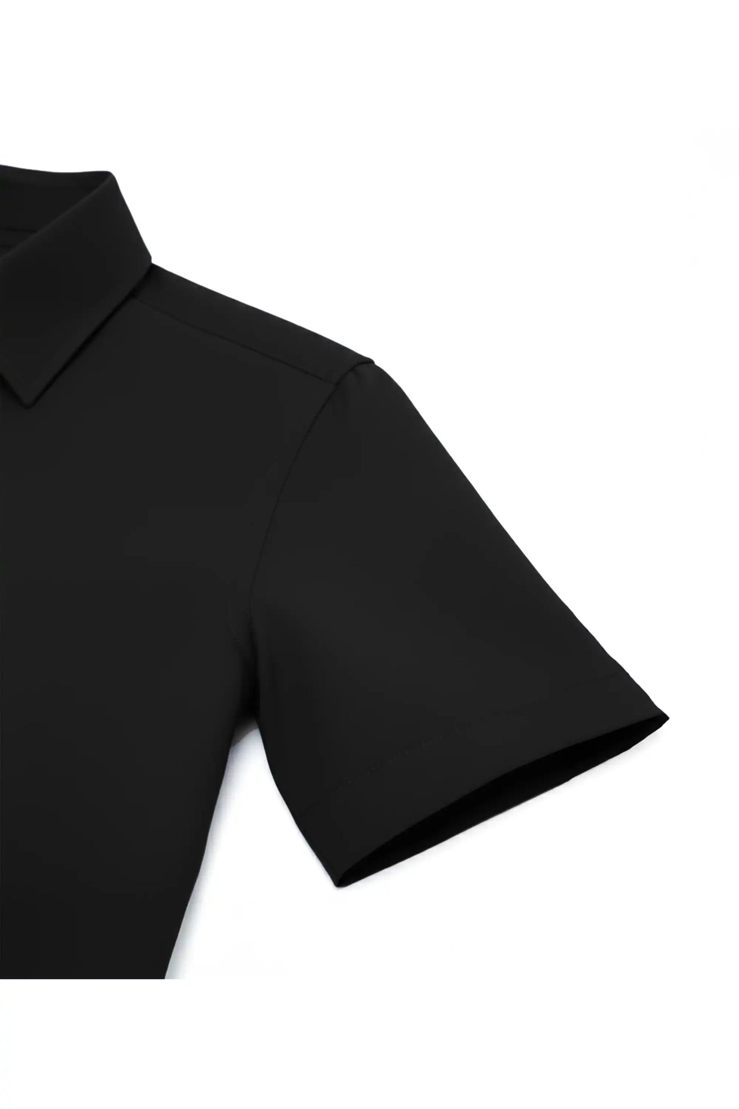 Boys Classic Short Sleeve Button Down Casual Solid Dress Shirt