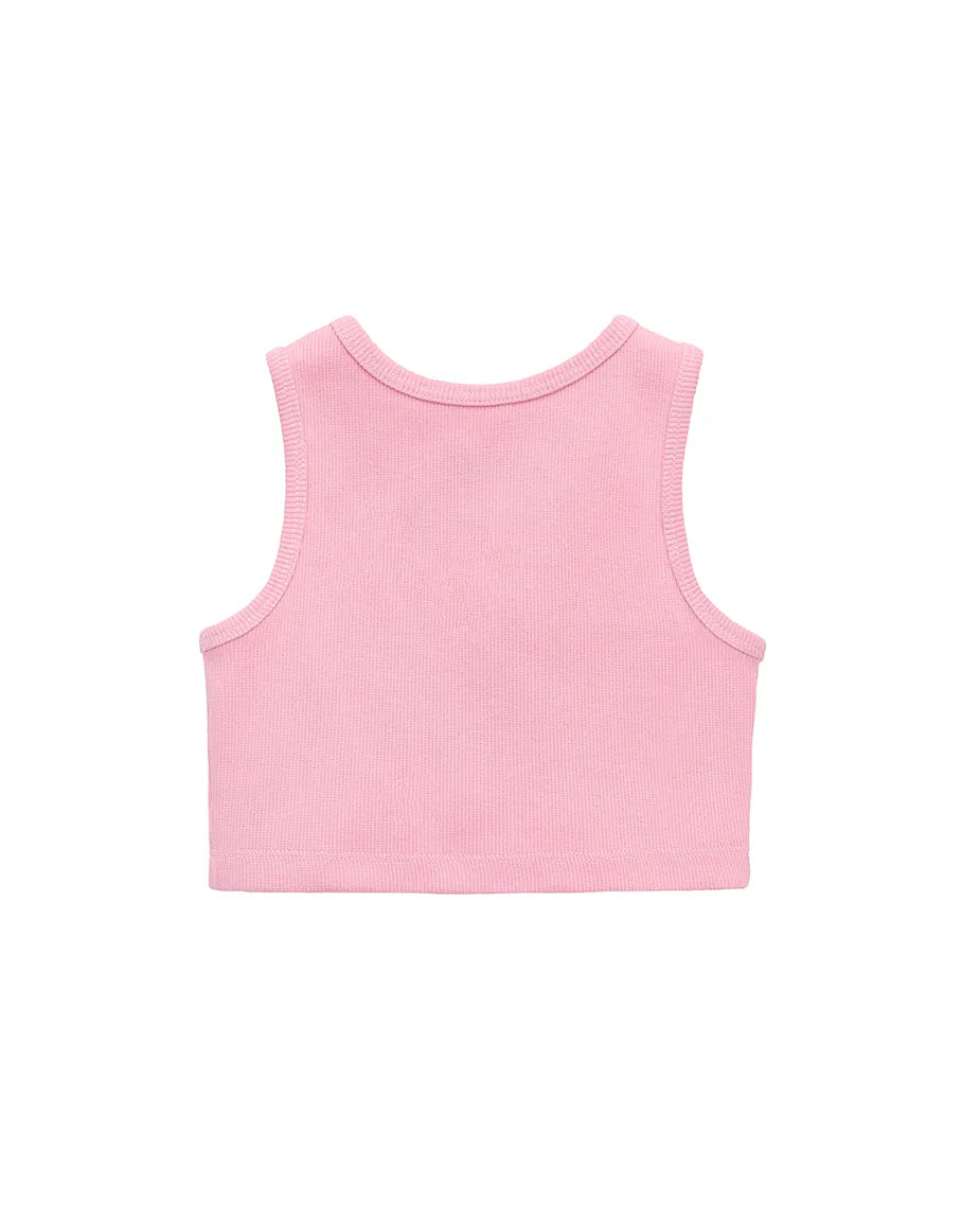 Girls 2-Pack Basic Cropped Tank Top