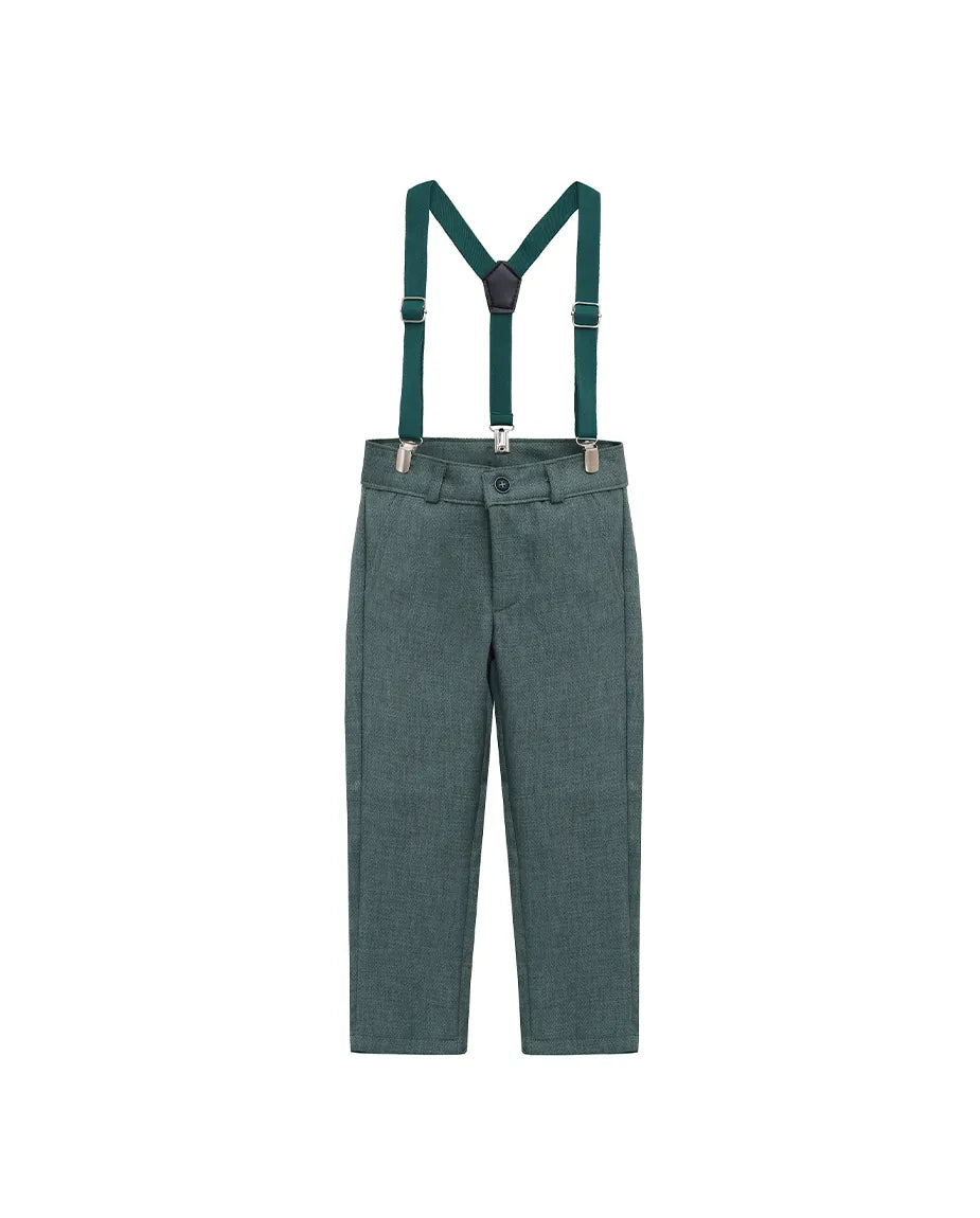 Boys Formal Slim Fit 4 Piece Pant Set