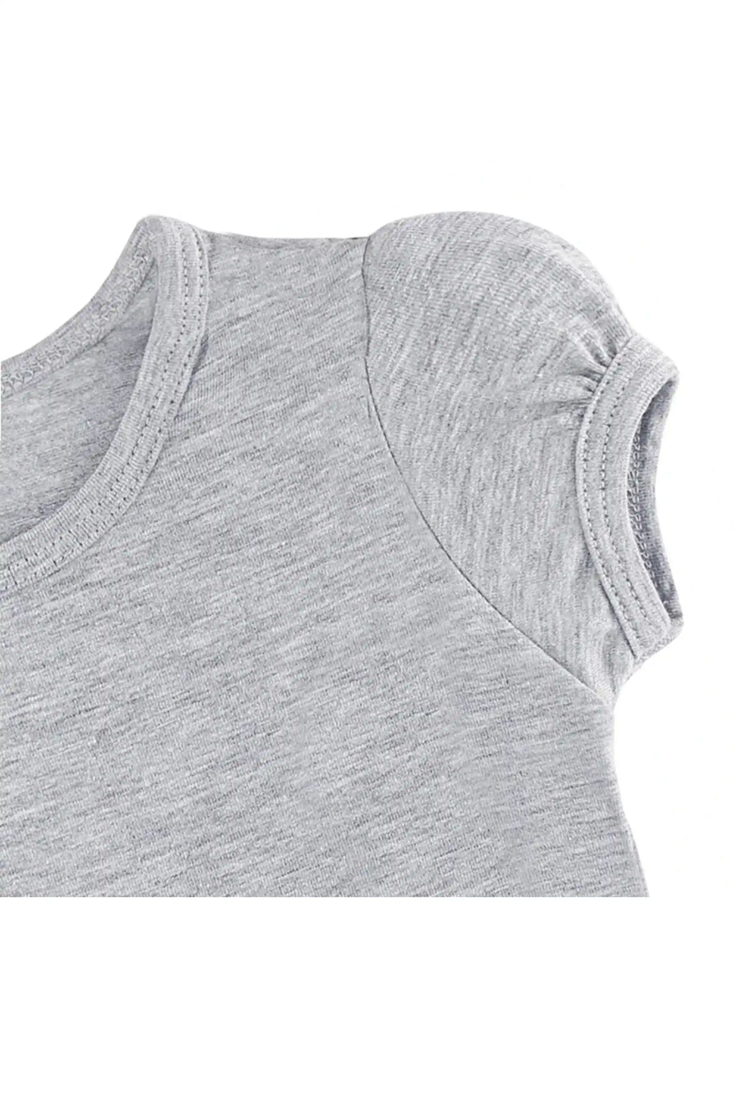 Baby Girls' Basic T-Shirt Short Sleeve Crewneck Tee