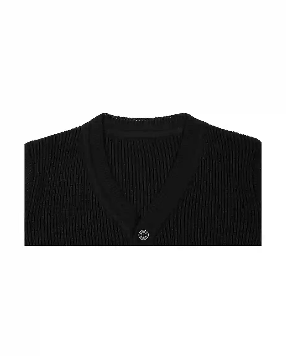 Little Boys Basic Long Sleeve V-Neck Classic Knit Cardigan Sweater