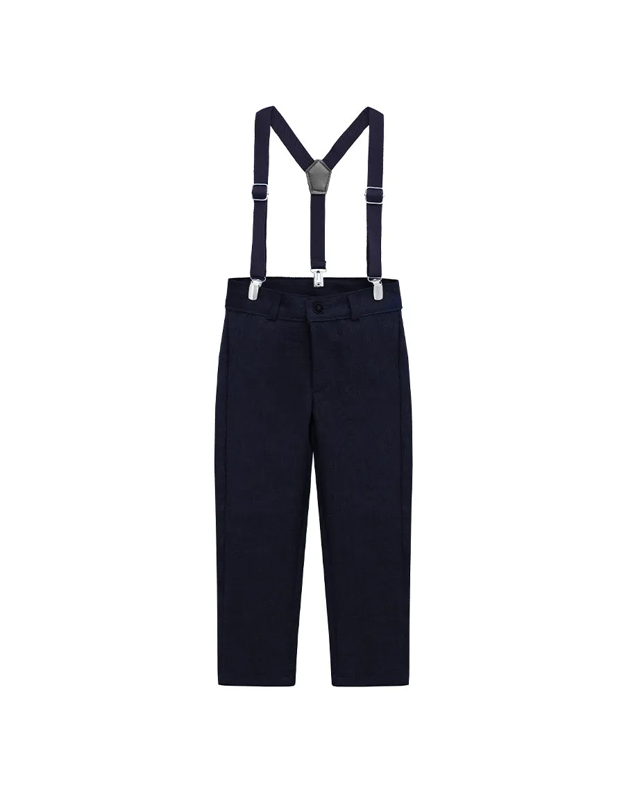 Boys Formal Slim Fit 4 Piece Pant Set