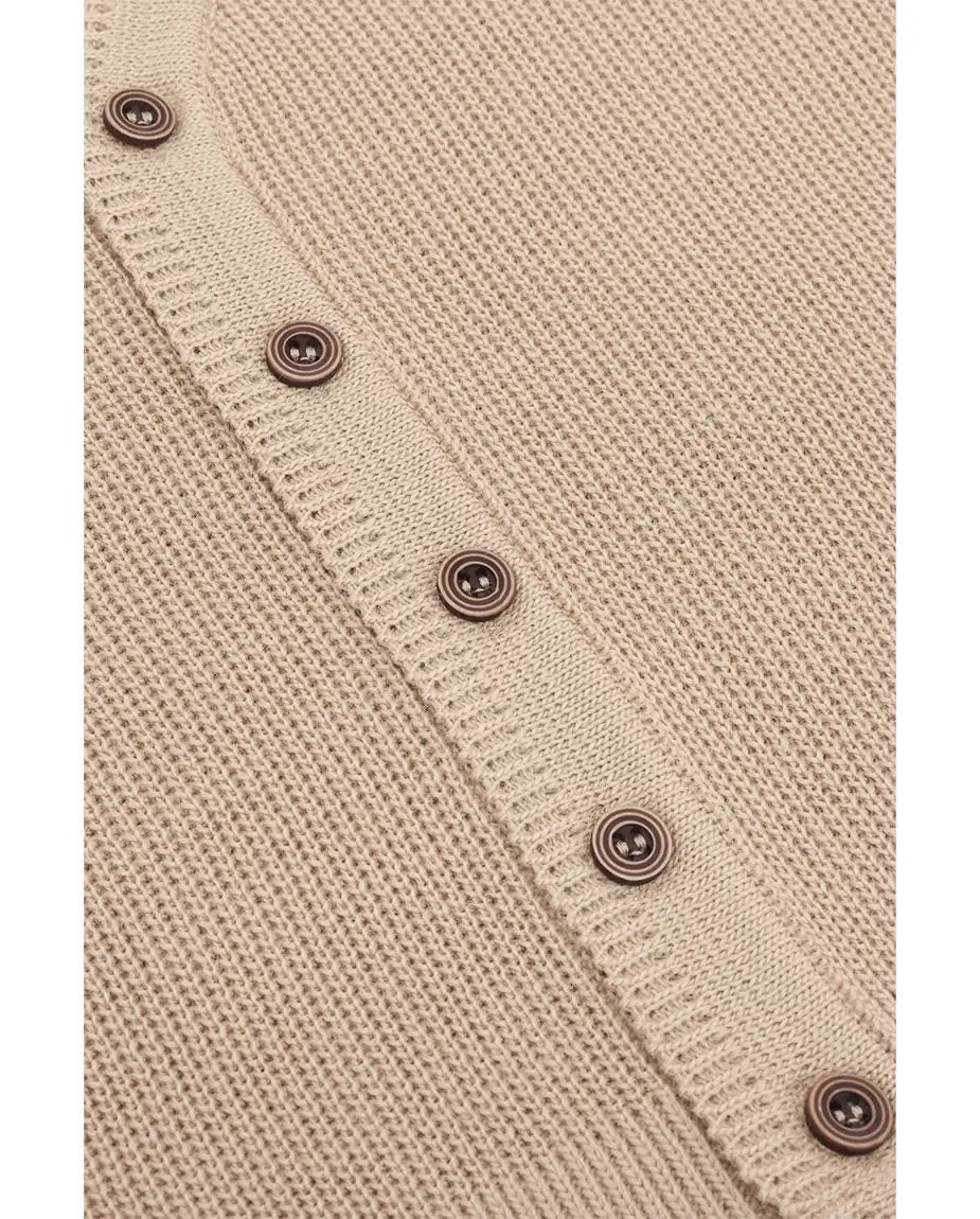 Little Boys Basic Long Sleeve V-Neck Classic Knit Cardigan Sweater