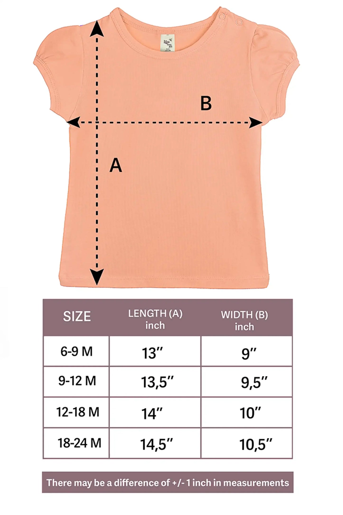 Baby Girls' Basic T-Shirt Short Sleeve Crewneck Tee