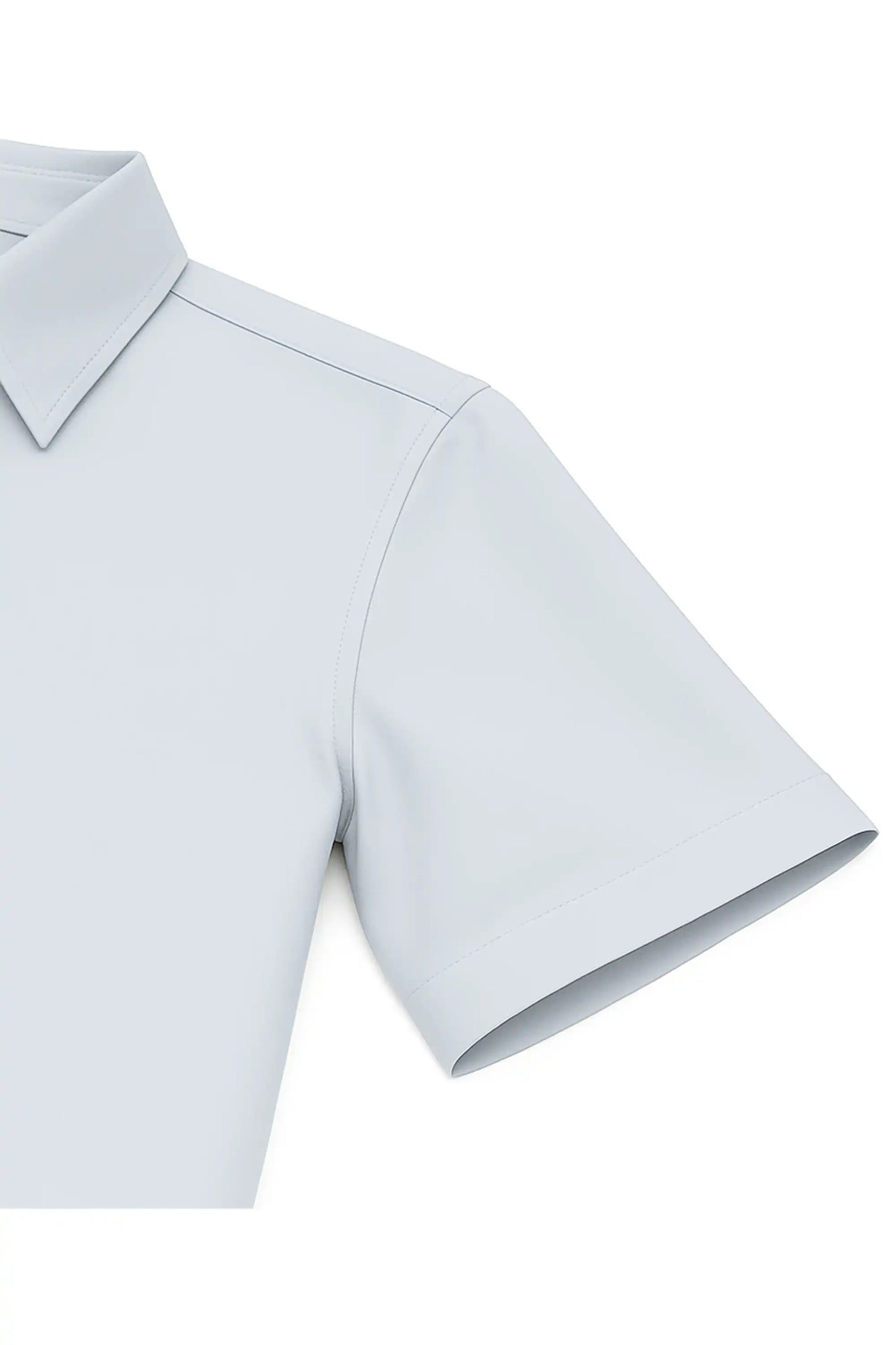 Boys Classic Short Sleeve Button Down Casual Solid Dress Shirt