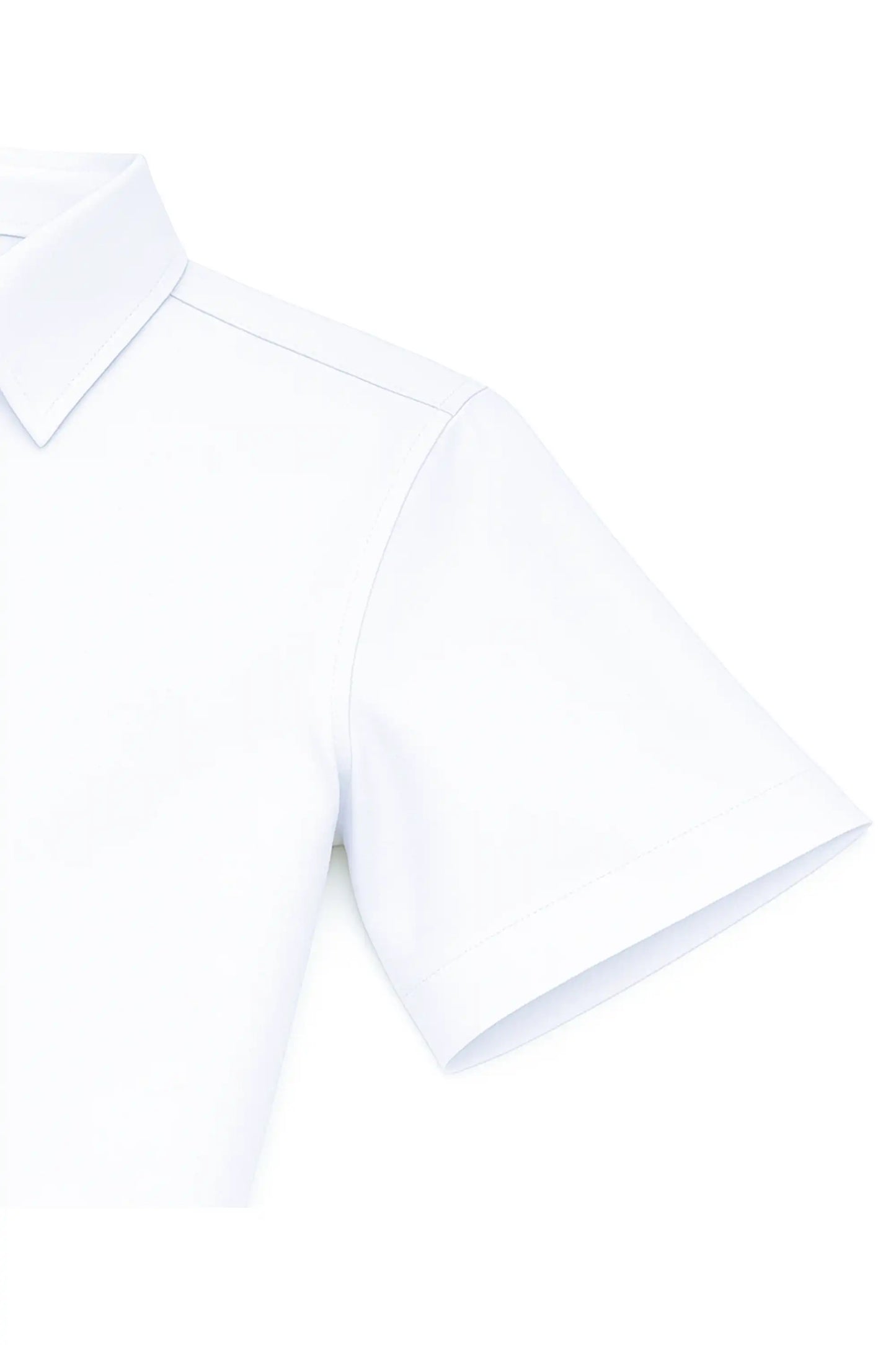Boys Classic Short Sleeve Button Down Casual Solid Dress Shirt
